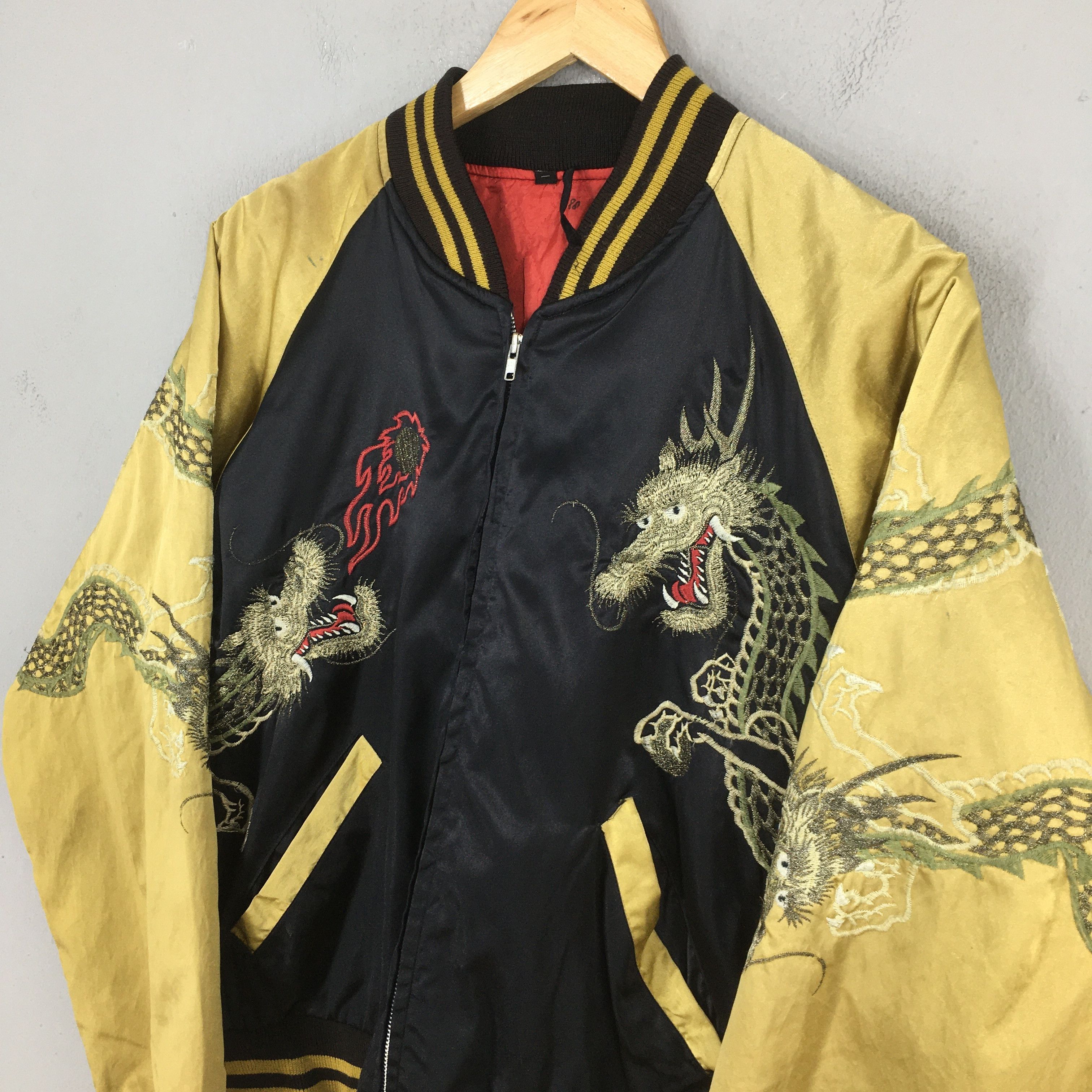 Japanese Brand Vintage 80s Sukajan Yokosuka Dragon Souvenir Jacket M Size US M / EU 48-50 / 2 - 3 Thumbnail