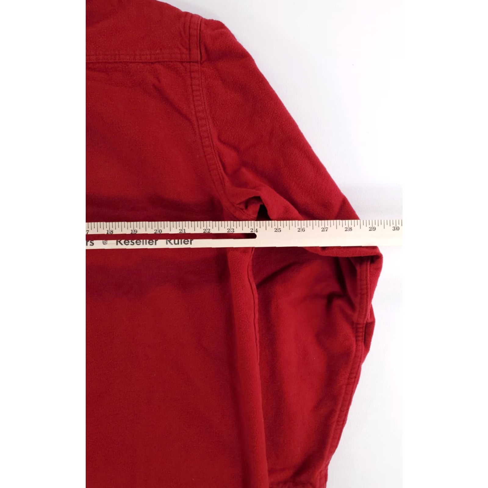 Vintage LL Bean Chamois Flannel Button Up Shirt Red Long Sleeve Mens L Size US L / EU 52-54 / 3 - 6 Thumbnail