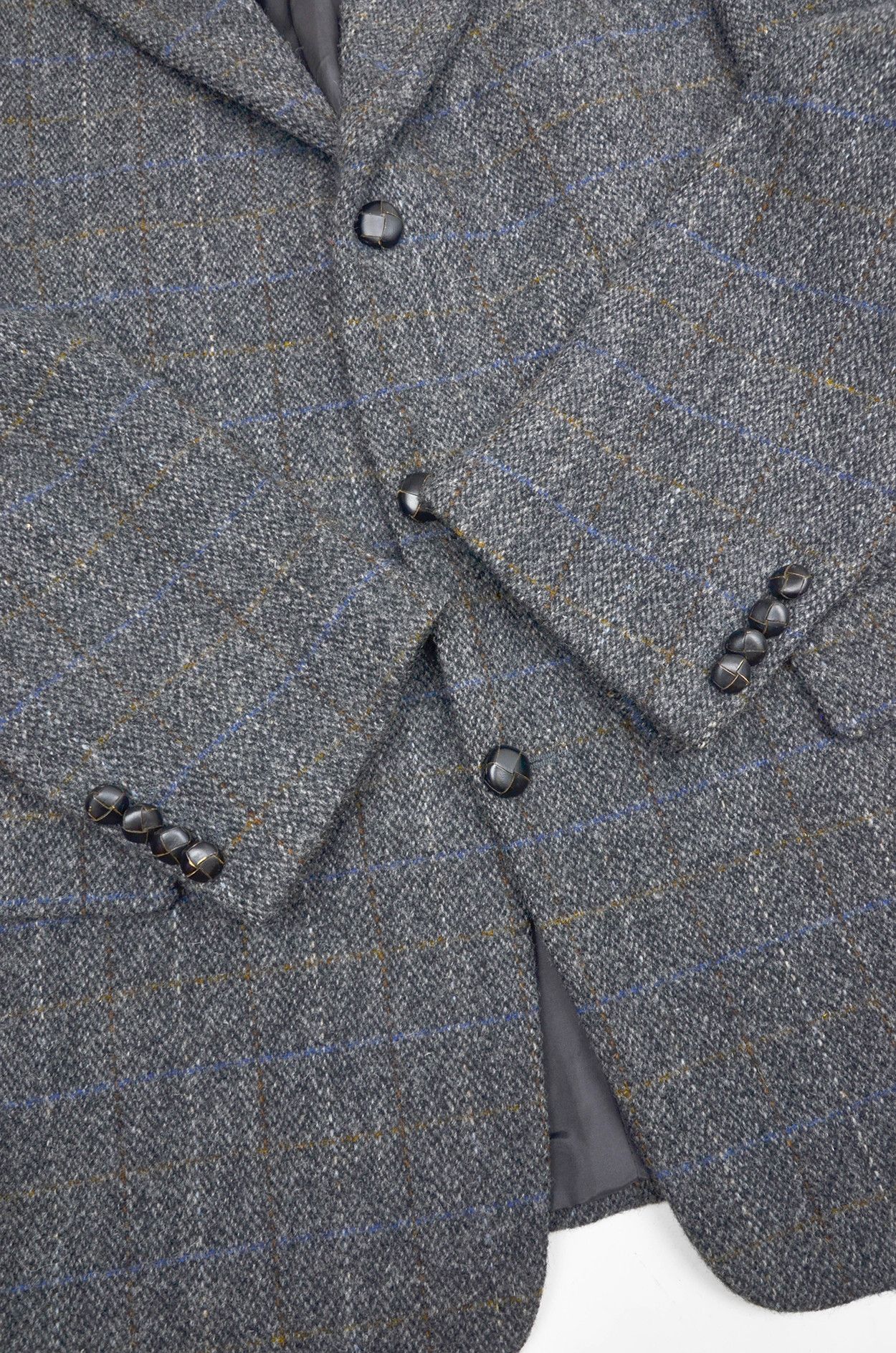 Harris Tweed Harris Tweed Wool Checked Blazer – Grey/Blue – Size 50 Size 50R - 4 Thumbnail