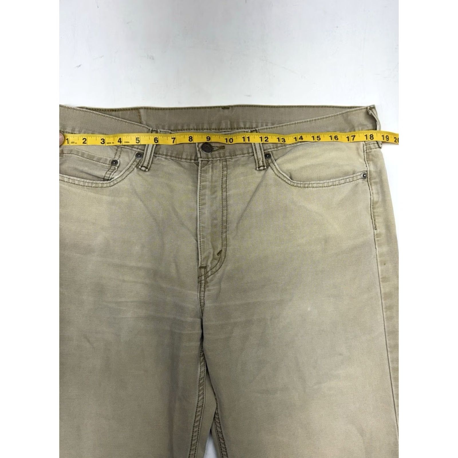 Levi's Levis 514 Jeans Mens Brown Khaki Straight Leg Casual Wear Pants Measures 36x30 Size US 36 / EU 52 - 5 Thumbnail