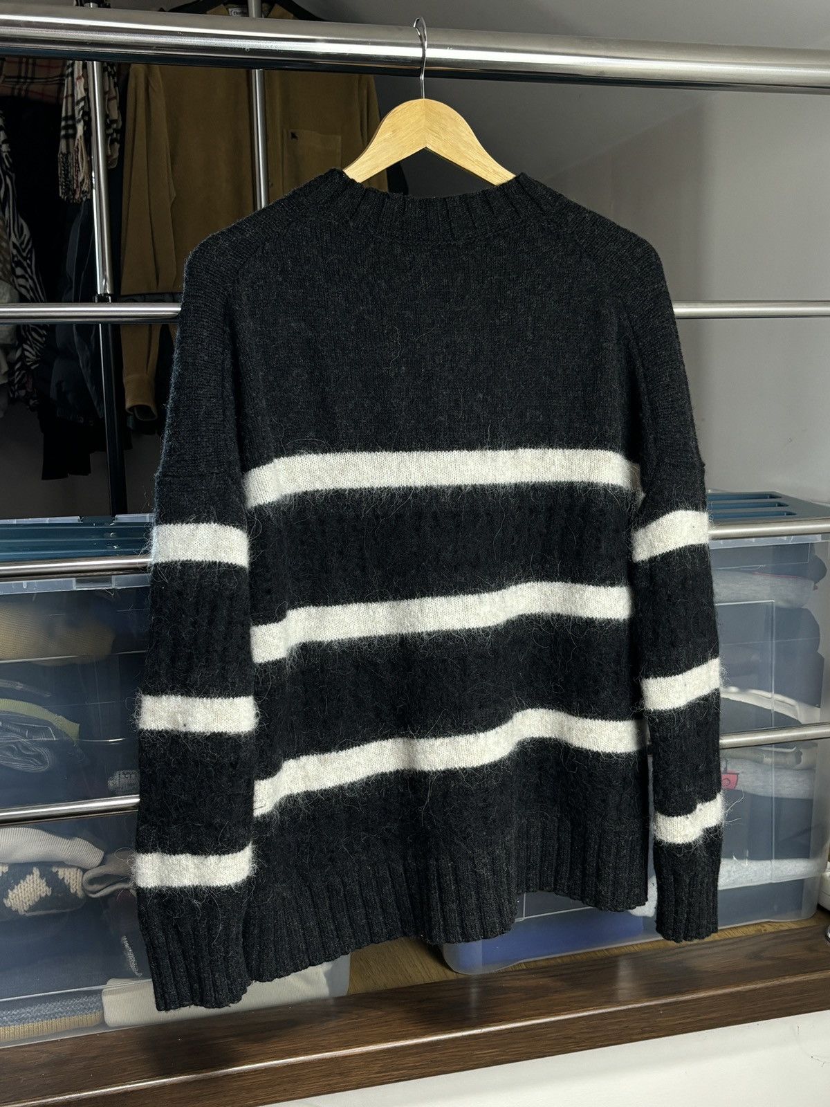 Allsaints × Designer AllSaints Boxy Avant Garde Sweater Size M / US 6-8 / IT 42-44 - 4 Thumbnail