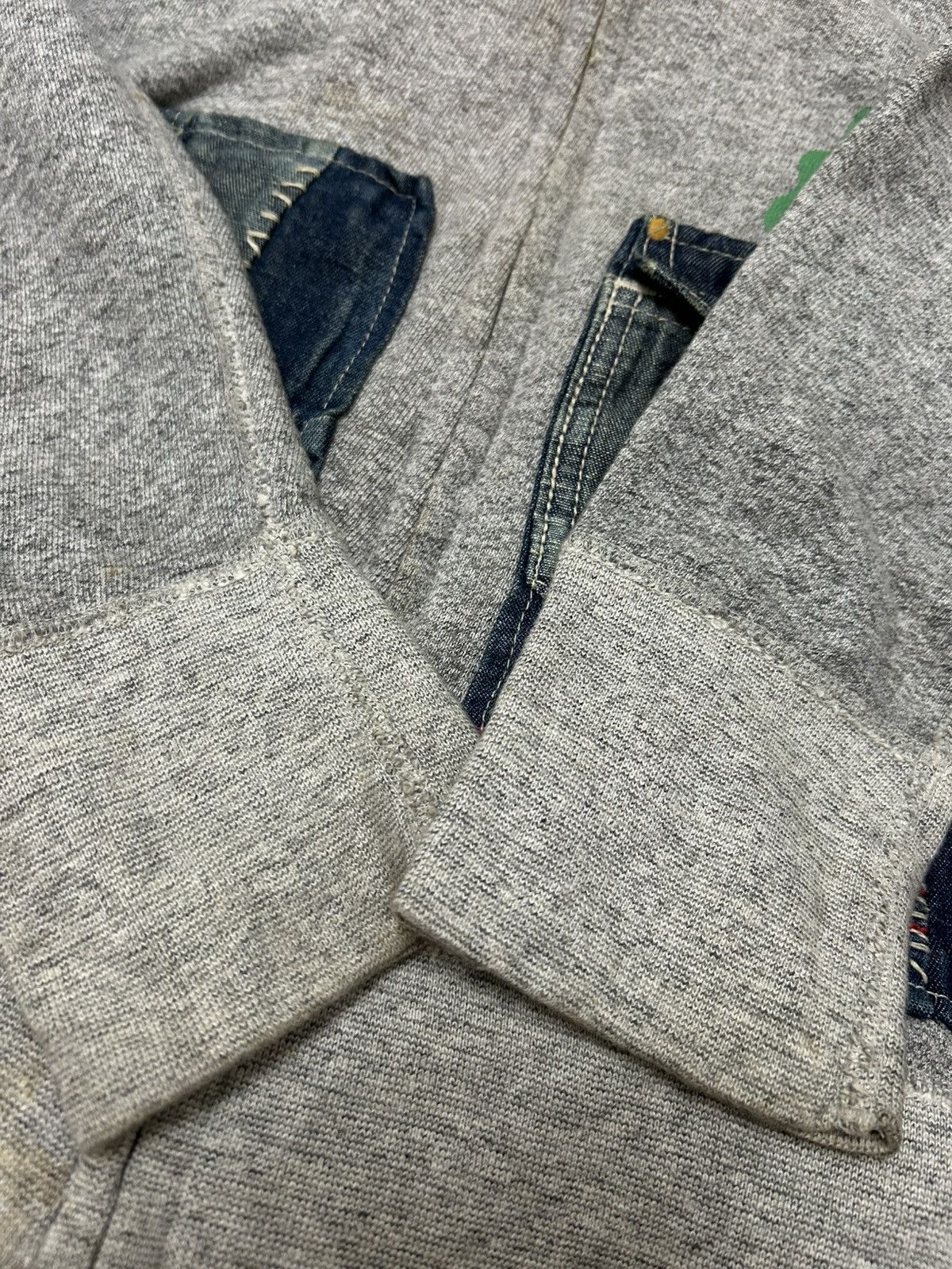 Japanese Brand Vintage Japanese Cube Sugar Workwear Patches Pockets Hoodie Size US M / EU 48-50 / 2 - 11 Thumbnail