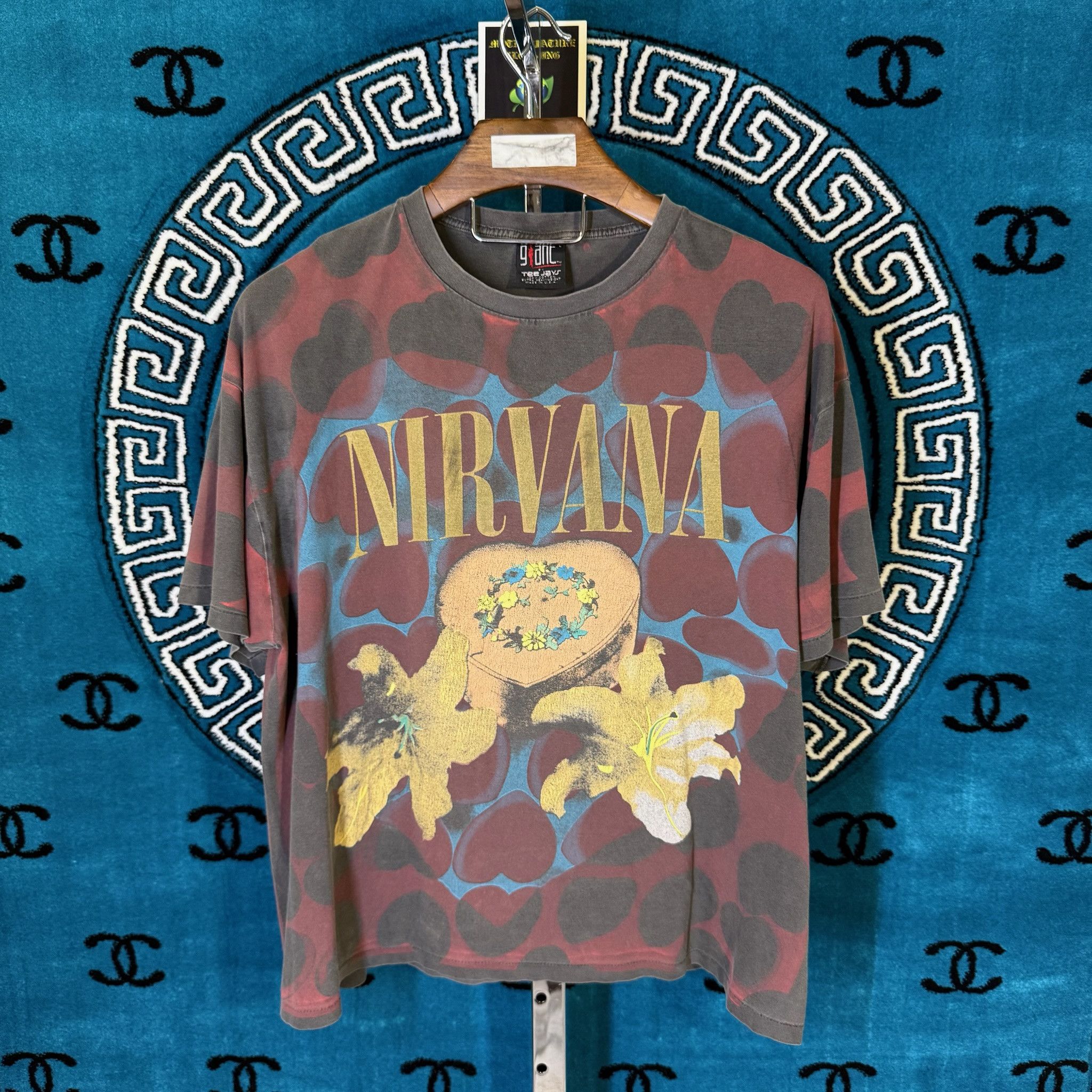 Vintage HEART SHAPED BOX VINTAGE REPRINT Size US L / EU 52-54 / 3 - 1 Thumbnail