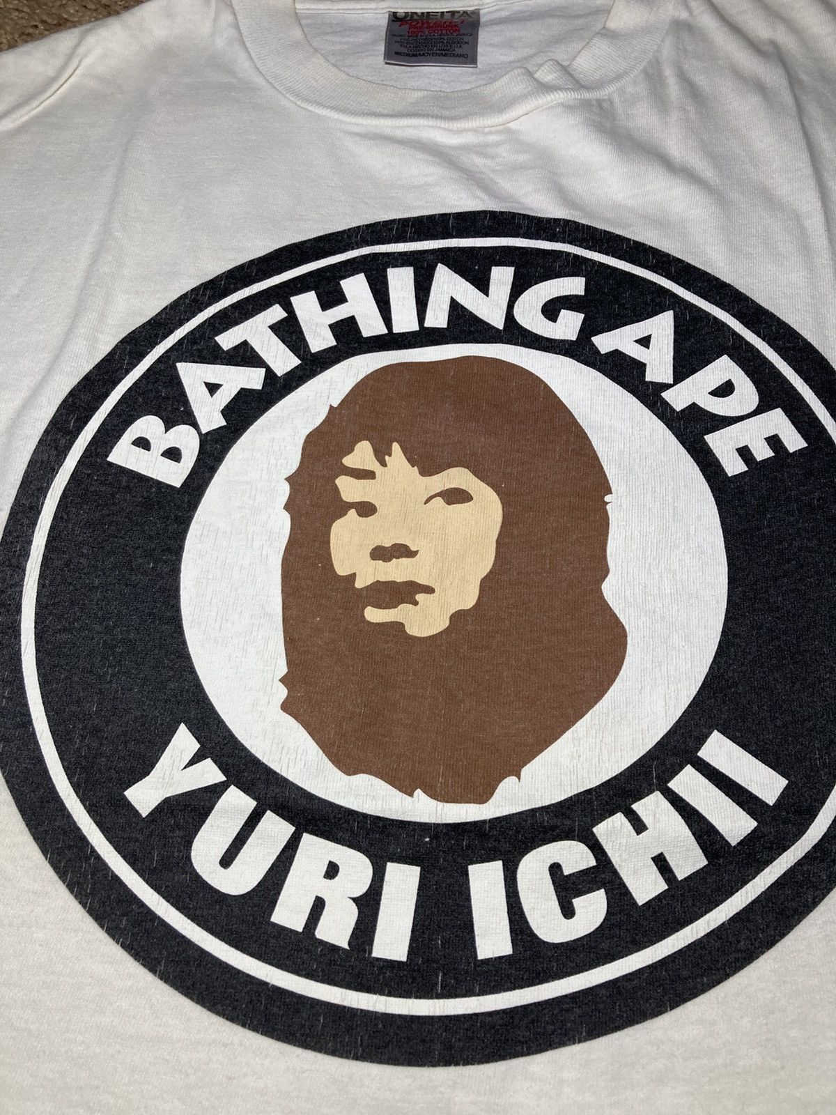 Bape 1997 Bape Yuri Ichii Circle Busy Works Ape Logo Nigo 90s OG Size US M / EU 48-50 / 2 - 4 Thumbnail