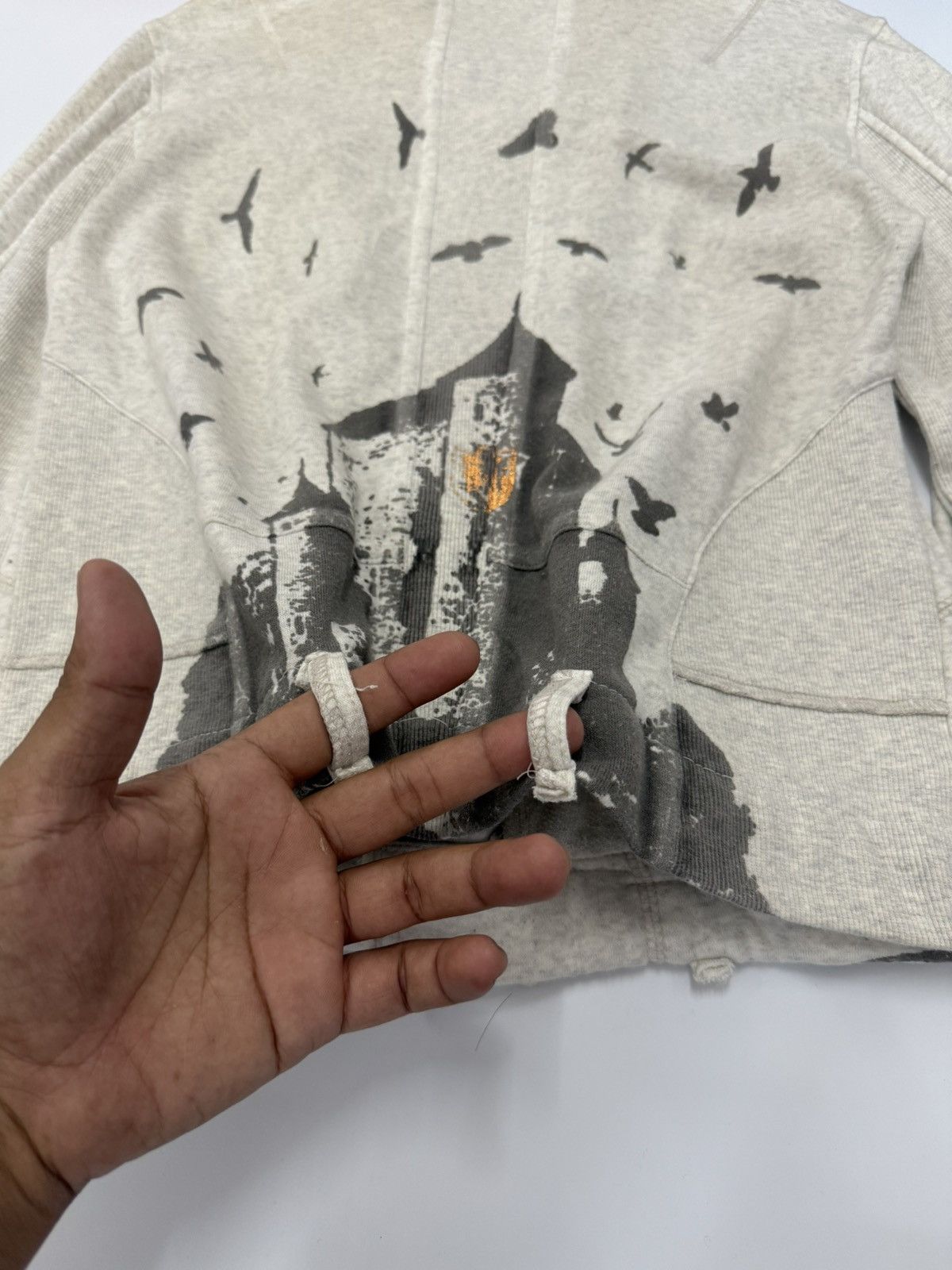 In The Attic 🔥 ANARCHISM LAGUST GOTHIC CROPED SWEAT JACKET Size XS / US 0-2 / IT 36-38 - 18 Thumbnail