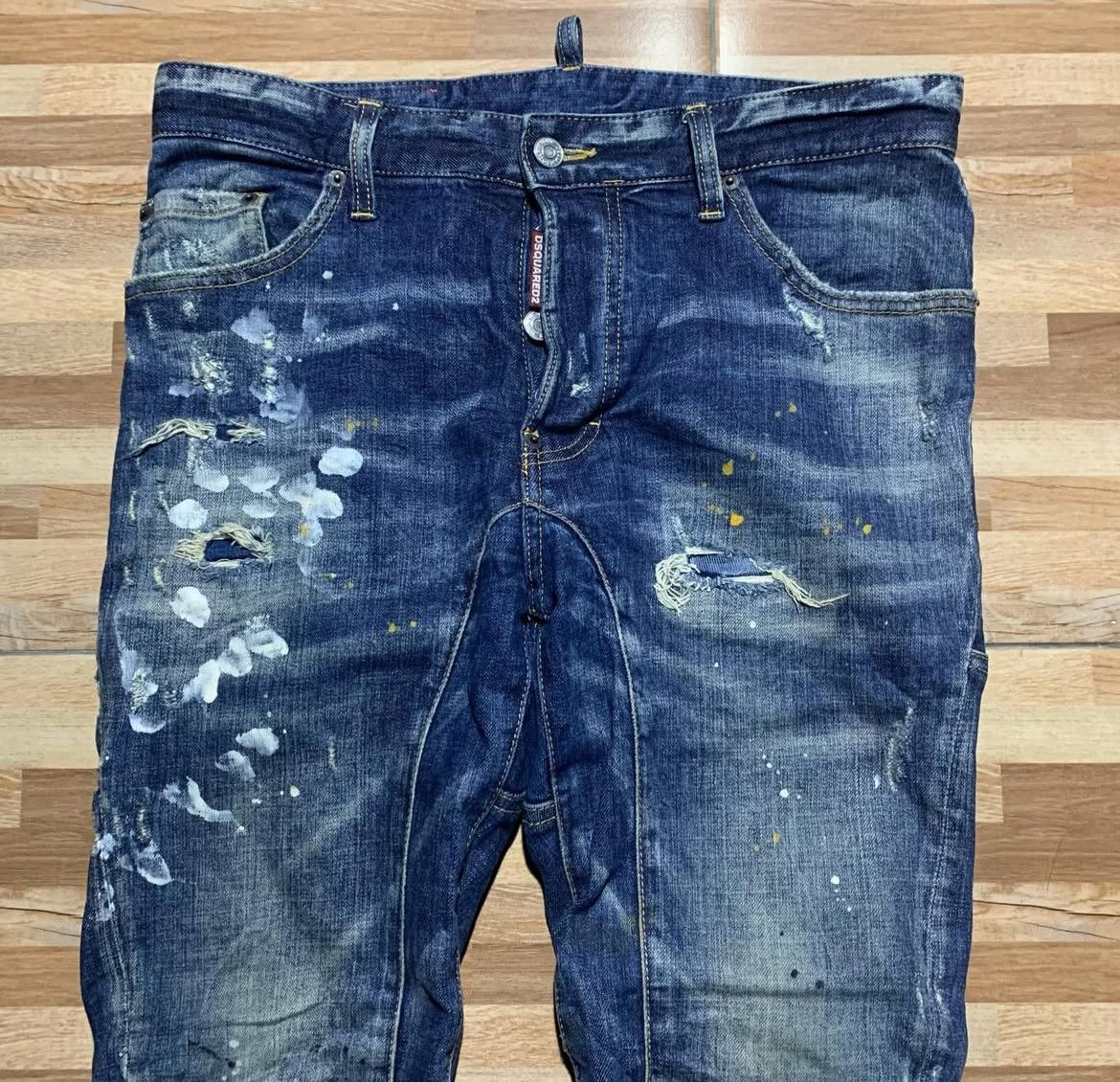 Dsquared2 2000s Dsquared Button Fly Biker Wash Jeans Pants Size US 34 / EU 50 - 3 Thumbnail