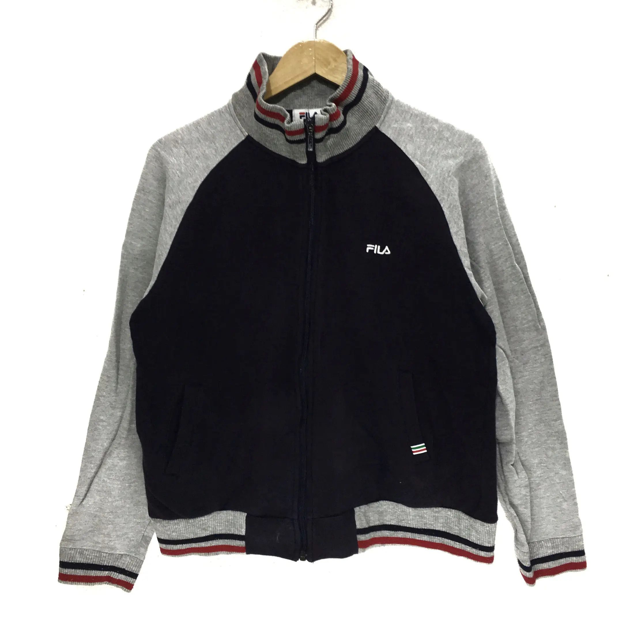 FILA BIELLA ITALIA Sweatshirt Running Jumper Zip Sweater