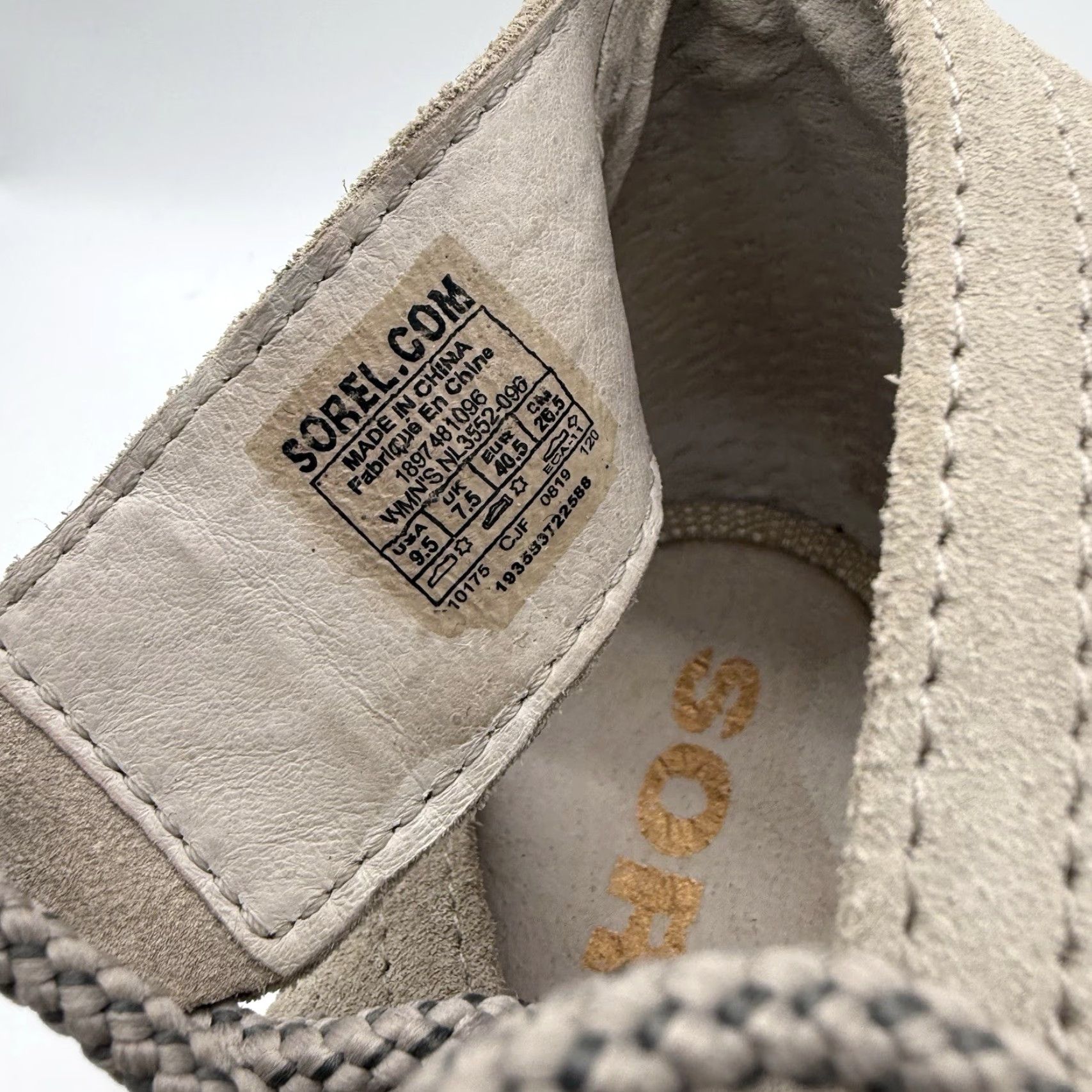 SOREL Sorel Joanie Open Toe Gladiator Sandal Womens 9.5 Beige Suede Lace Up Wedge Shoes Size US 10 / IT 40 - 5 Thumbnail