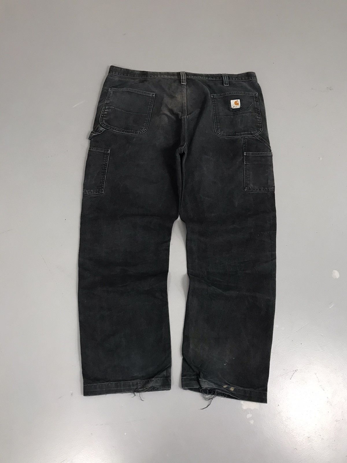 Carhartt × Vintage Faded Vintage Carhartt 100098 001 double knee denim Size US 42 / EU 58 - 8 Thumbnail