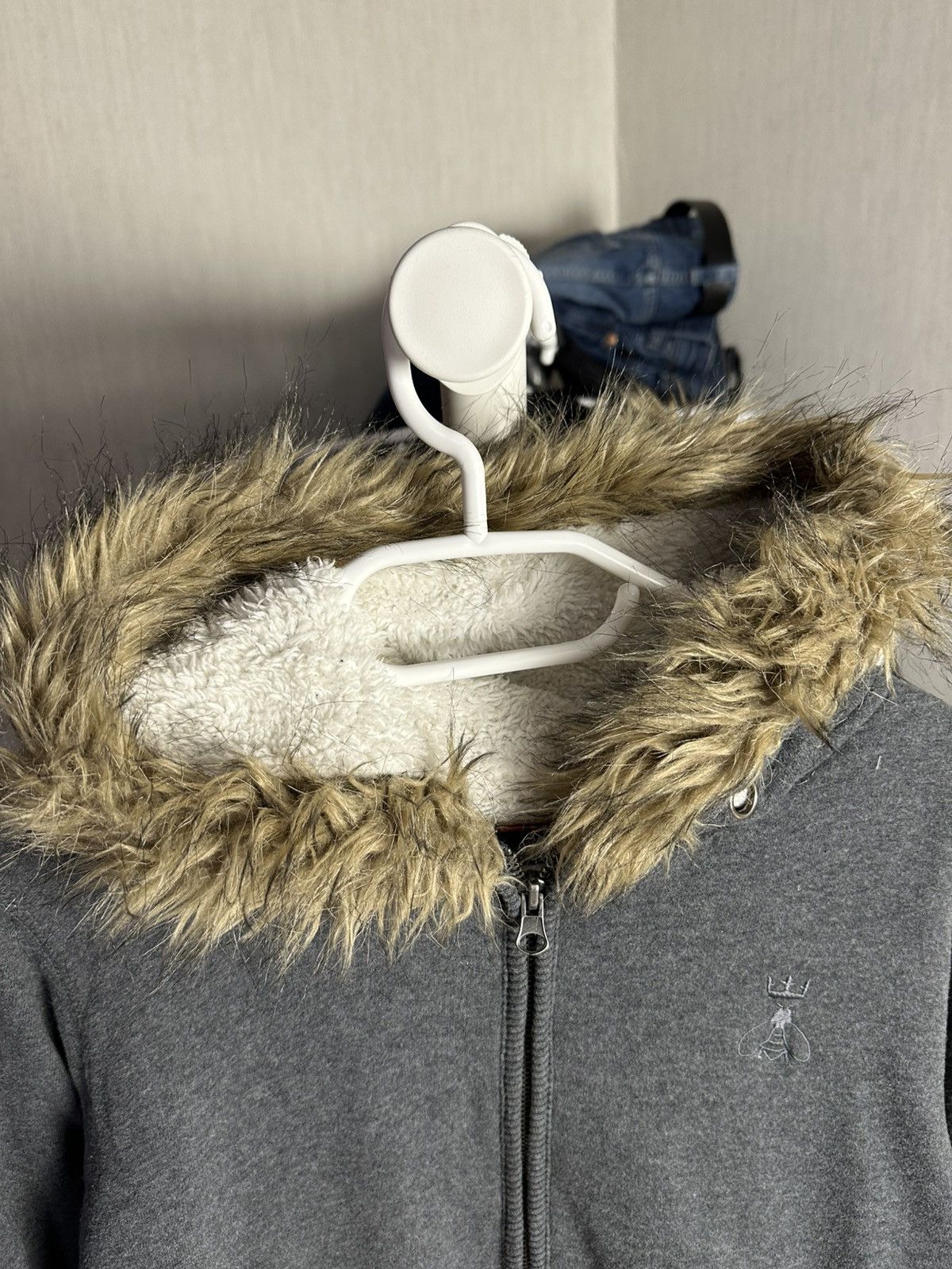 Hysteric Glamour Bizzbee Black Zip Fur Hoodie i6w9 LBG style Size US S / EU 44-46 / 1 - 2 Thumbnail