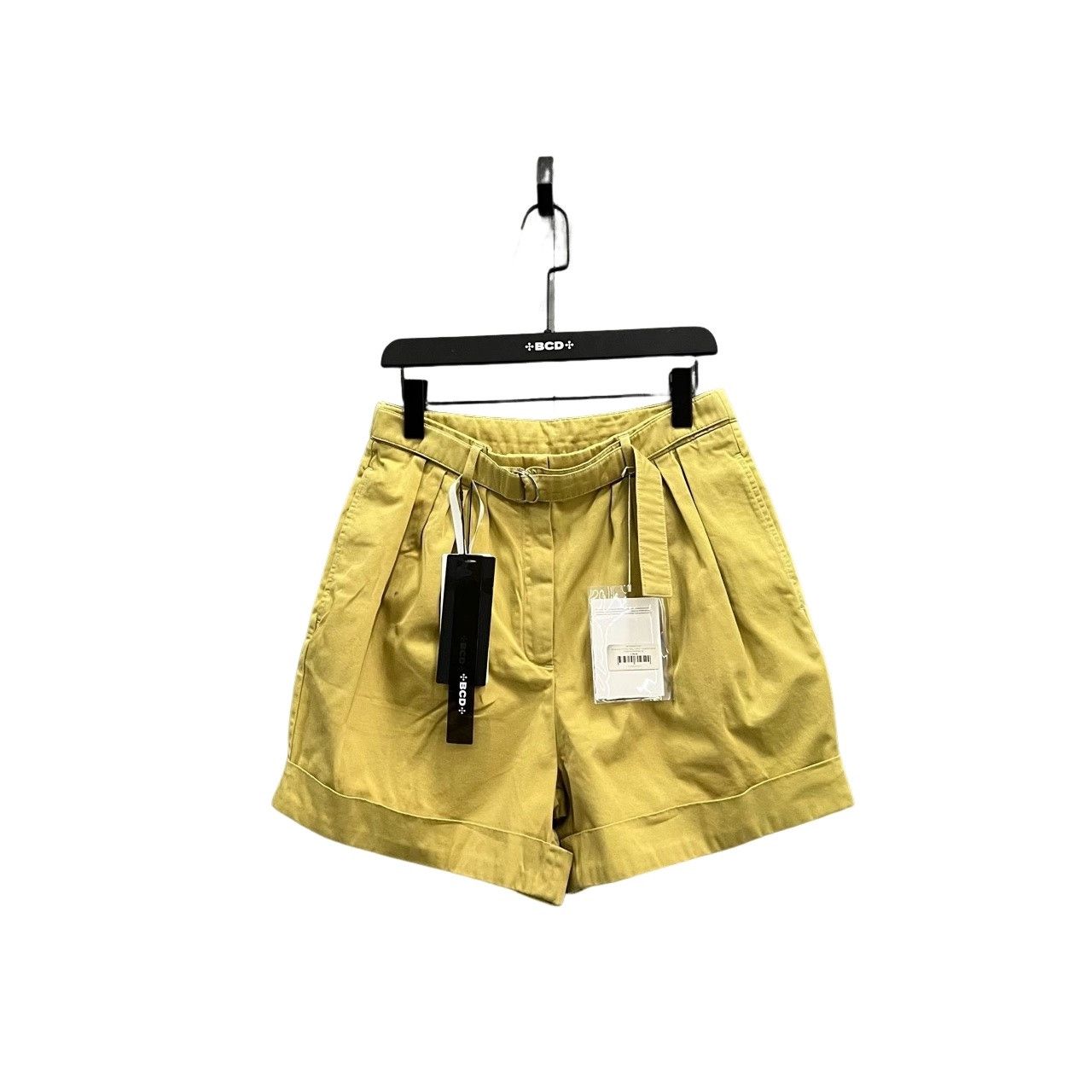 Acne Studios Acne Studios Yellow Cotton Belted Shorts Size 40 Size 28" / US 6 / IT 42 - 1 Thumbnail