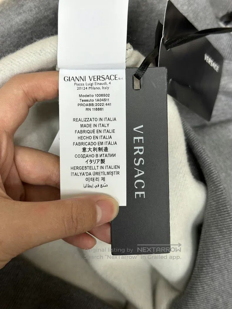 Versace Versace Grey casual crew neck sweatshirt Size US L / EU 52-54 / 3 - 6 Thumbnail
