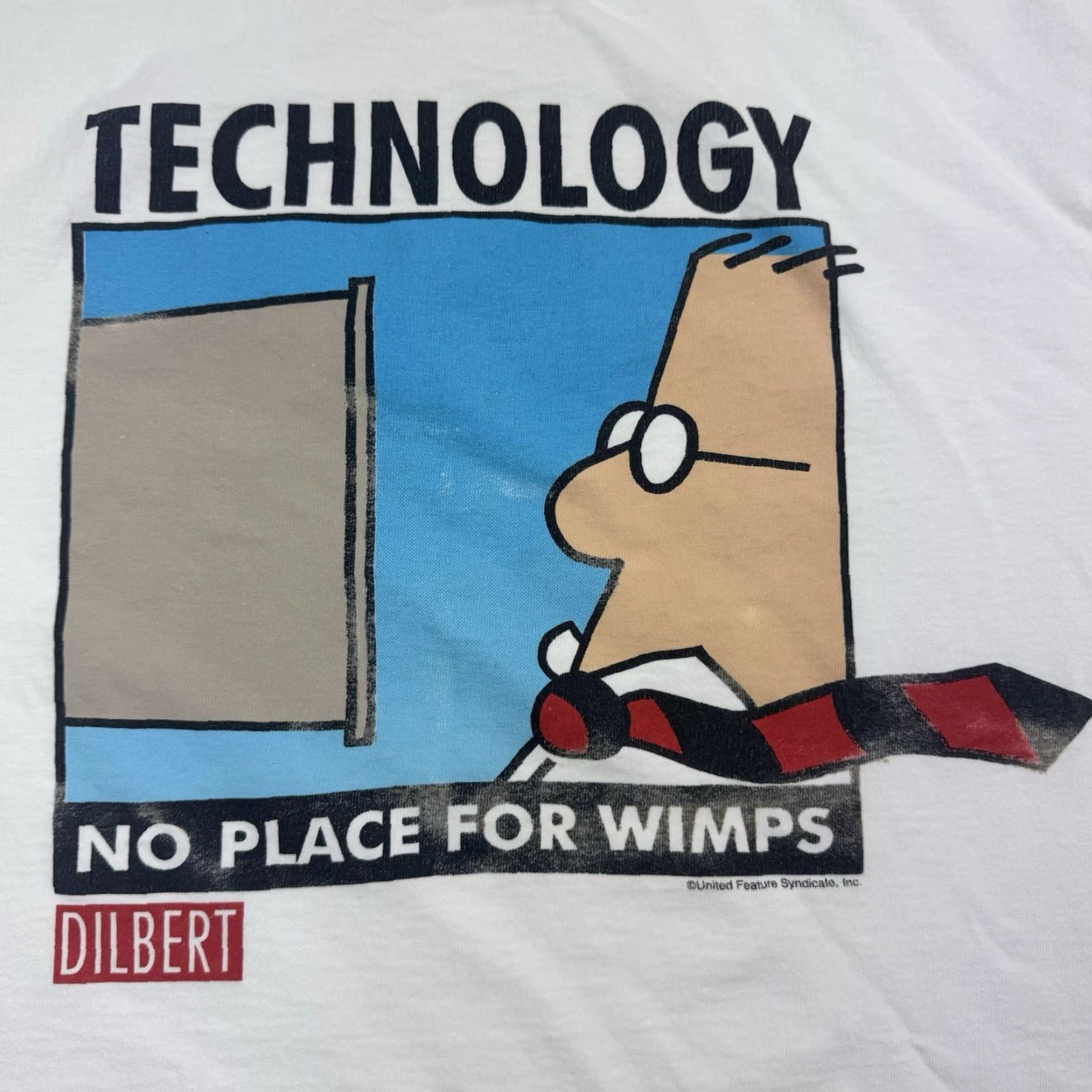 Vintage VINTAGE All Sport Dilbert Funny Graphic T-Shirt Adult Large White 90s Mens Size US L / EU 52-54 / 3 - 2 Thumbnail