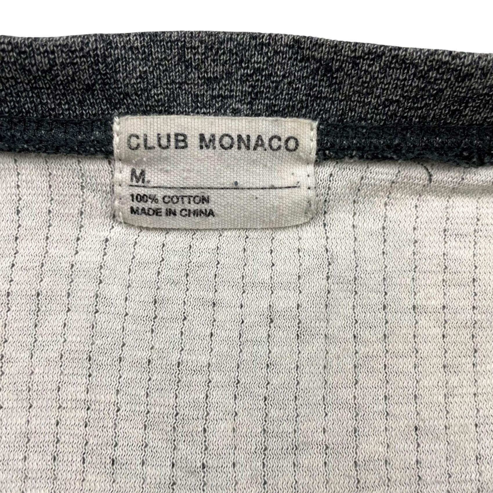 Club Monaco Club Monaco Men's 100% Cotton Crewneck Pullover Sweater Gray M Regular Long Sleeve Crew Neck Vintage No Knit Merchant? Size US M / EU 48-50 / 2 - 3 Thumbnail