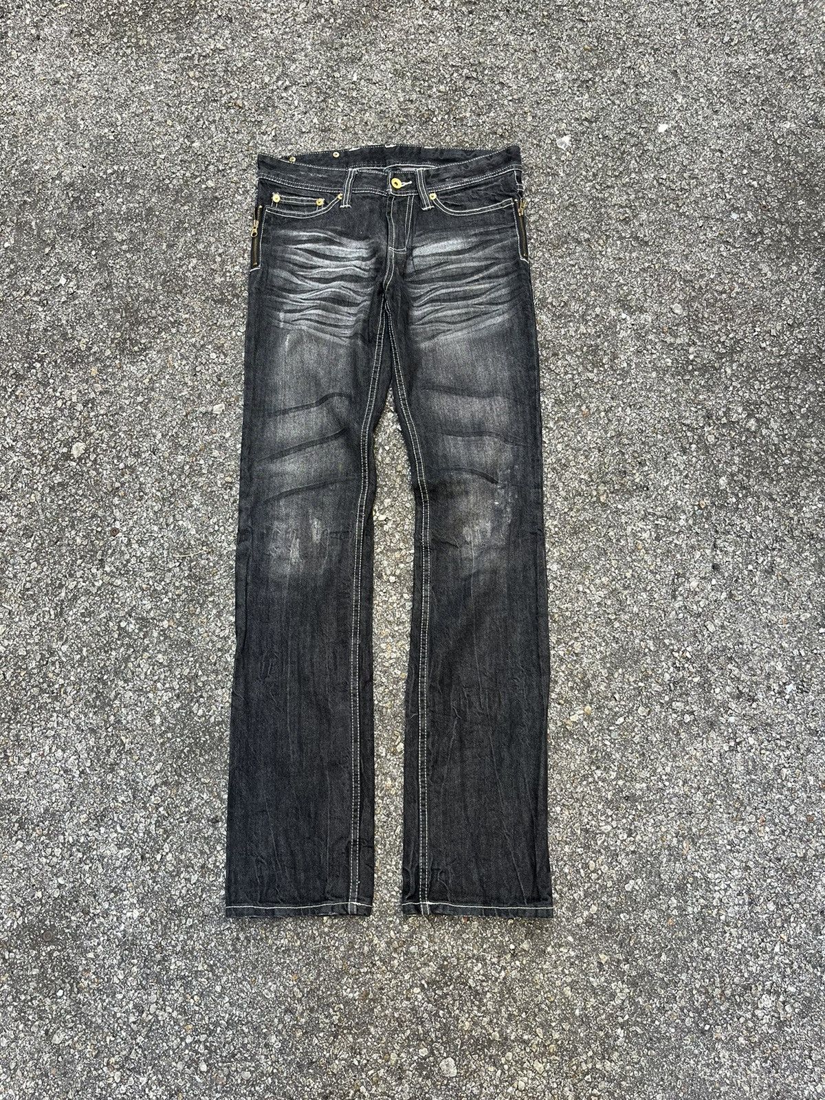 Tornado Mart Semantic Design Japanese Slim Jeans Crazy Punk Style Denim Size US 30 / EU 46 - 1 Thumbnail