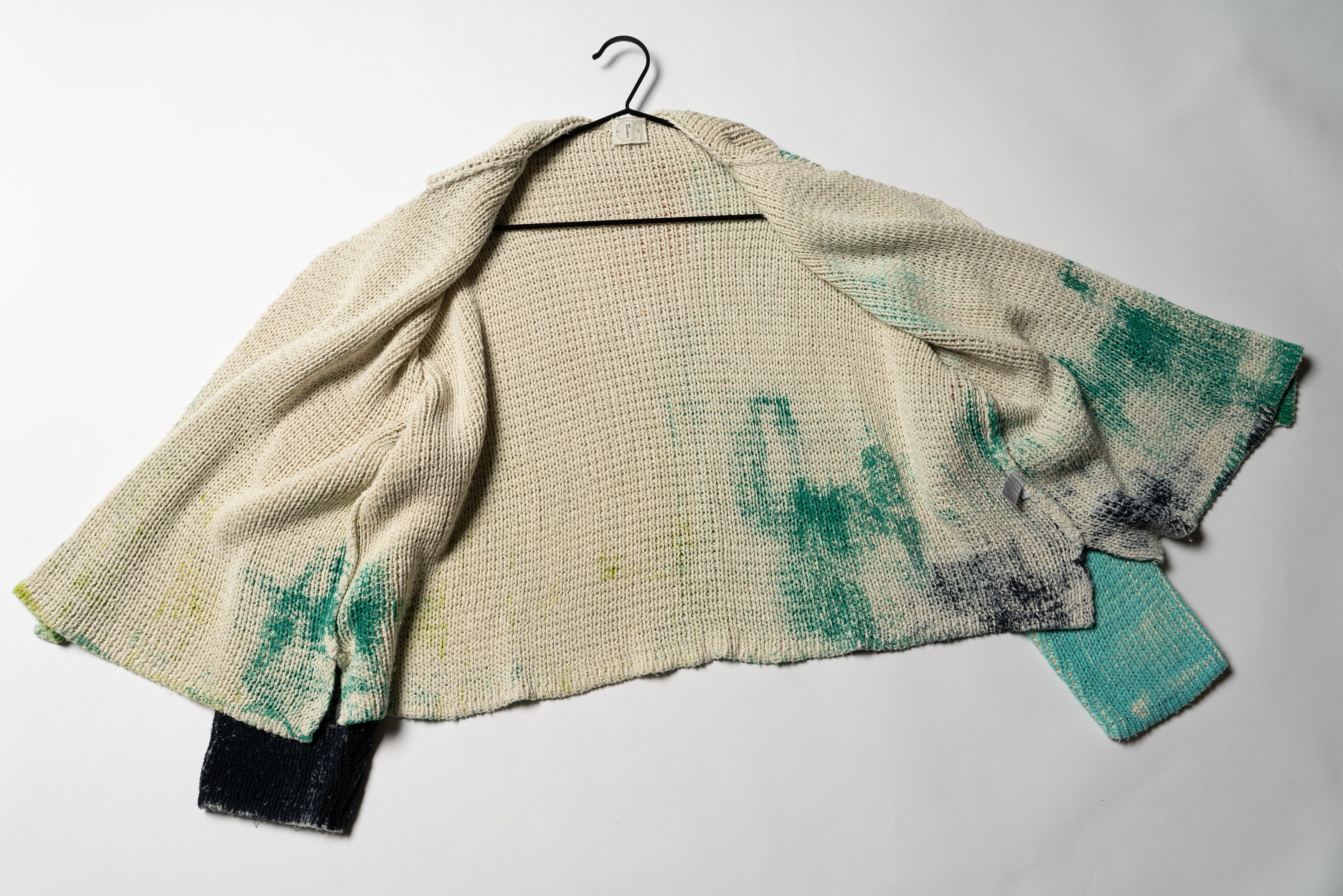 Other 🔴 F CASHMERE Hand-knitted shaded Silk Cardigan Size M / US 6-8 / IT 42-44 - 3 Thumbnail
