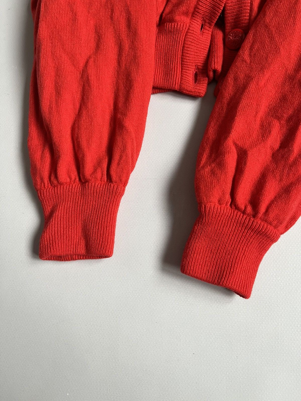 Valentino Vintage 80s Valentino Night Women Wool Viscose Red Cardigan Size M / US 6-8 / IT 42-44 - 7 Thumbnail