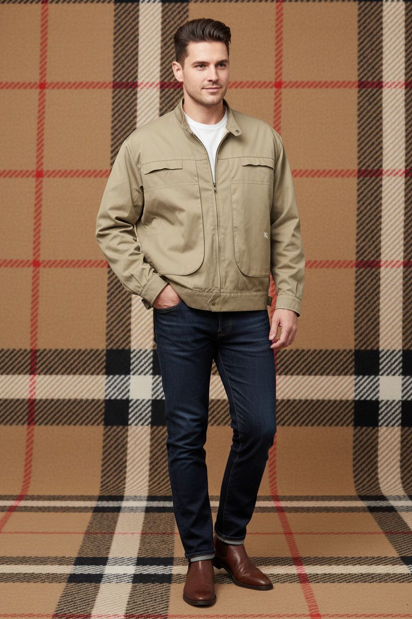 Burberry 🔥 ultra rare biker jacket Burberrys 70s cotton size M Size US M / EU 48-50 / 2 - 2 Thumbnail
