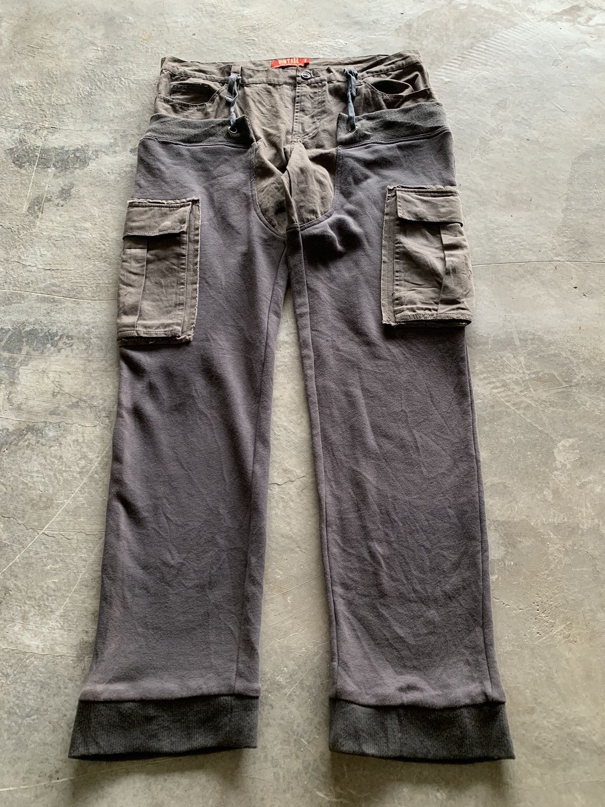 20471120 × Hysteric Glamour × Le Grande Bleu (L.G.B.) vintage hybrid cargo sweatpant punk army style Size US 37 - 11 Thumbnail