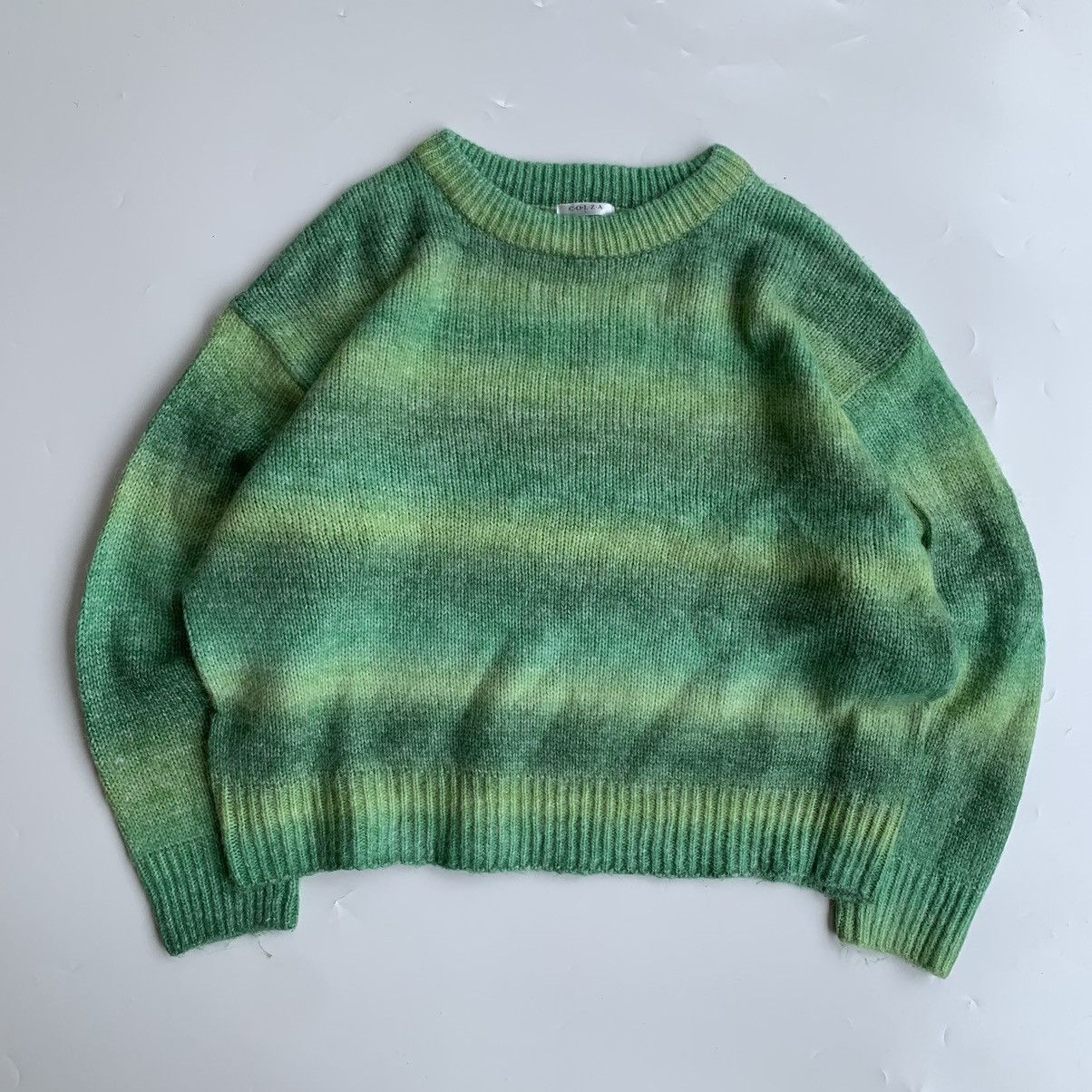Japanese Brand Vintage gradient striped mohair wool patterned by Colza Size US L / EU 52-54 / 3 - 1 Thumbnail