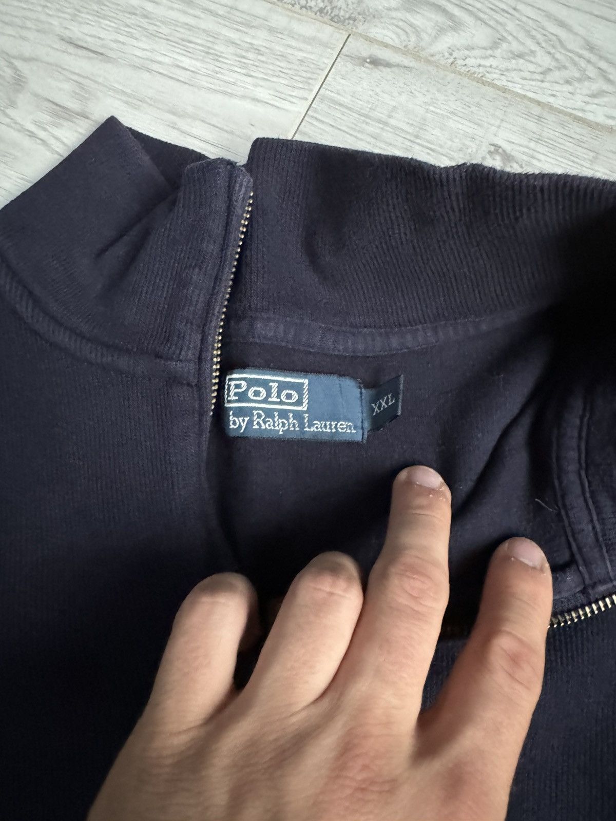 Polo Ralph Lauren × Vintage Vintage Polo Ralp Lauren 1/4 Zip Up Sweater Shirt Size US XXL / EU 58 / 5 - 4 Thumbnail