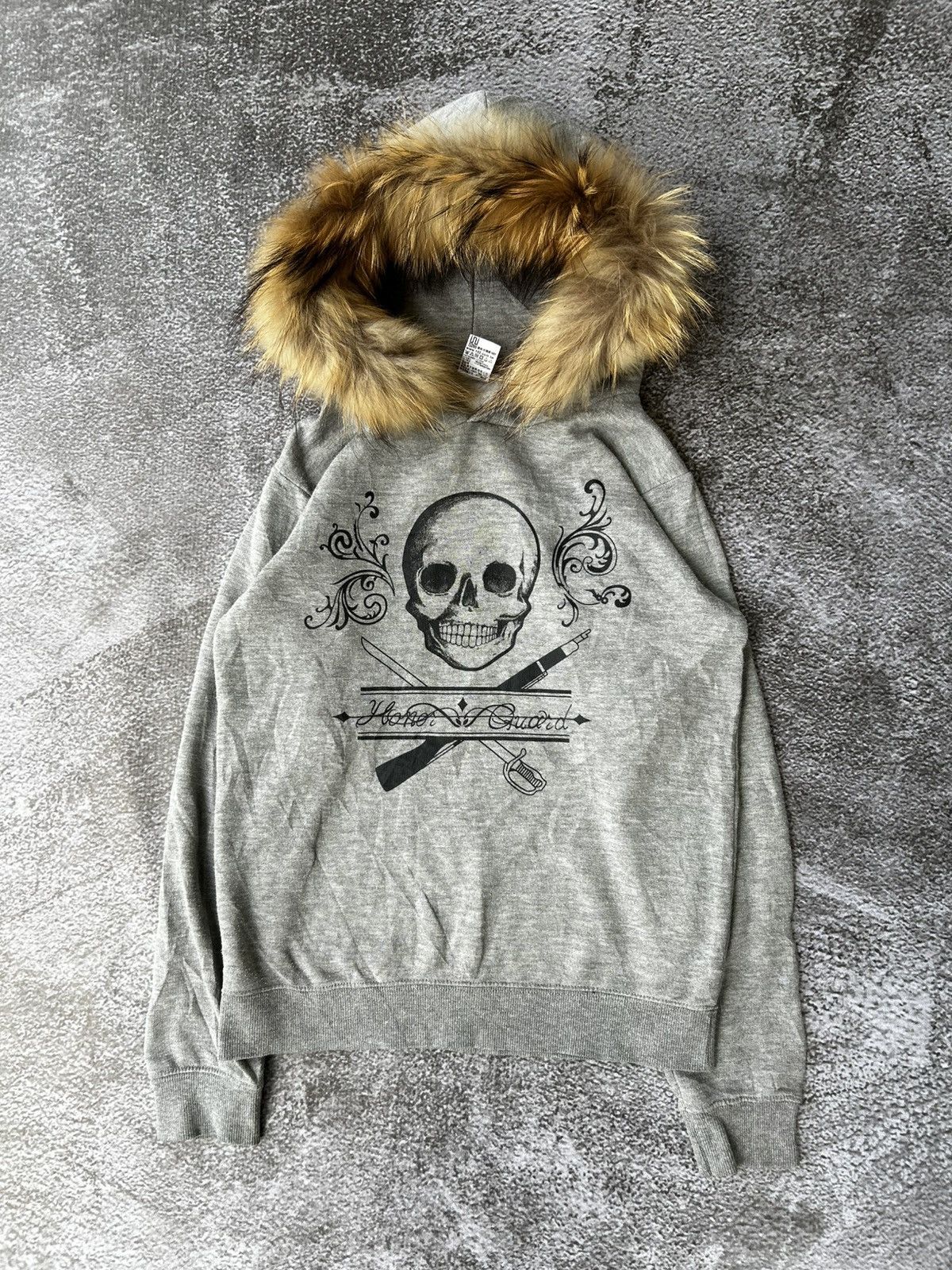 If Six Was Nine 💸BINDINGOFFER💸Honor Guard Skull Vkei Style Fur Hoodie Size US S / EU 44-46 / 1 - 1 Thumbnail