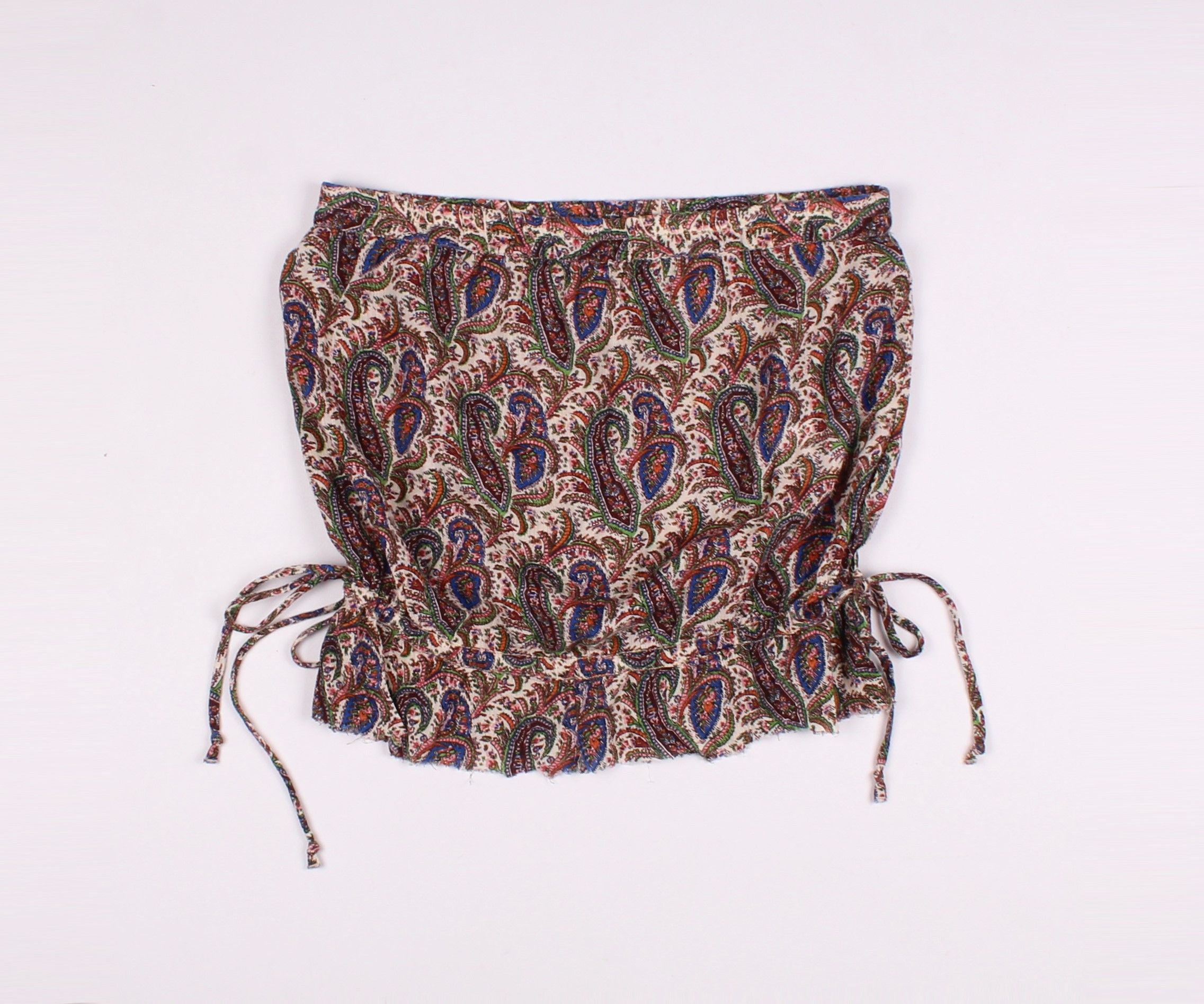 Denim & Supply Ralph Lauren Denim And Supply Ralph Lauren Paisley Boho Cropped Top Size XS / US 0-2 / IT 36-38 - 4 Thumbnail