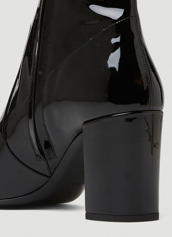 Saint Laurent Paris o1tp1o0125 Maxine Booties In Patent in Black Size US 6 / IT 36 - 5 Thumbnail