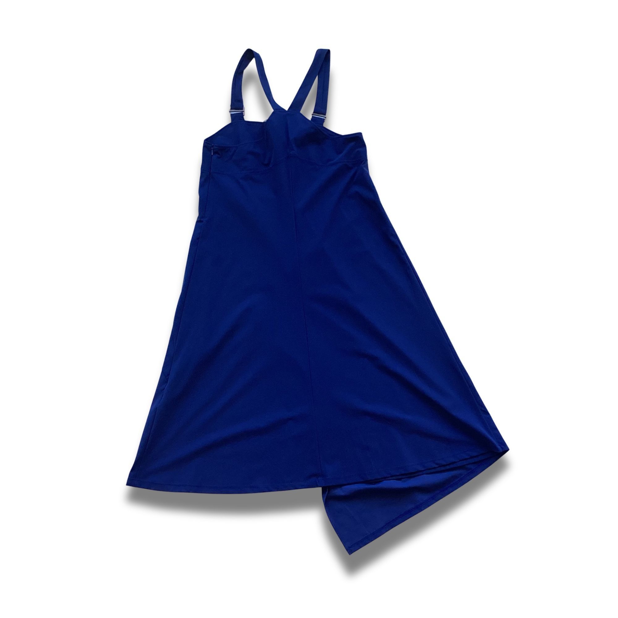 Other A.Marsi Blue Asymmetrical Dress With Adjustable Straps & Poc Size L / US 10 / IT 46 - 3 Thumbnail