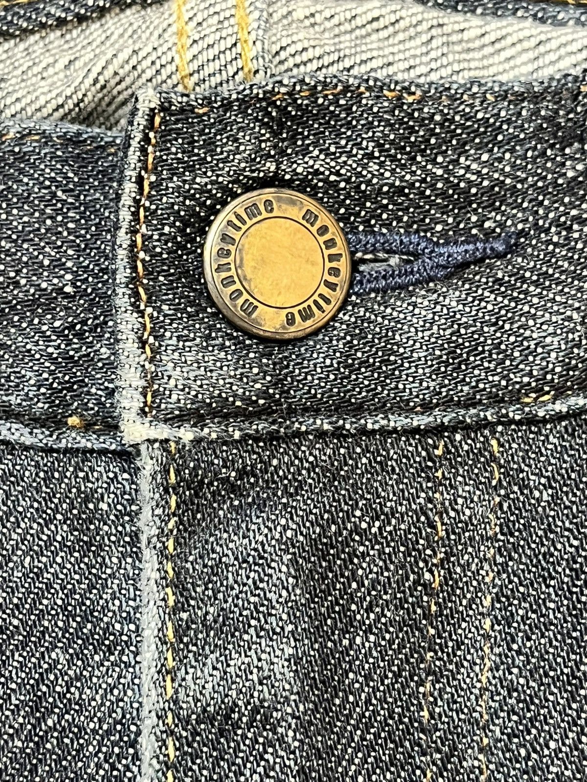 United Arrows Vintage Monkey Lime United Arrows Slim Fit Zipper Denim Size US 33 - 7 Thumbnail