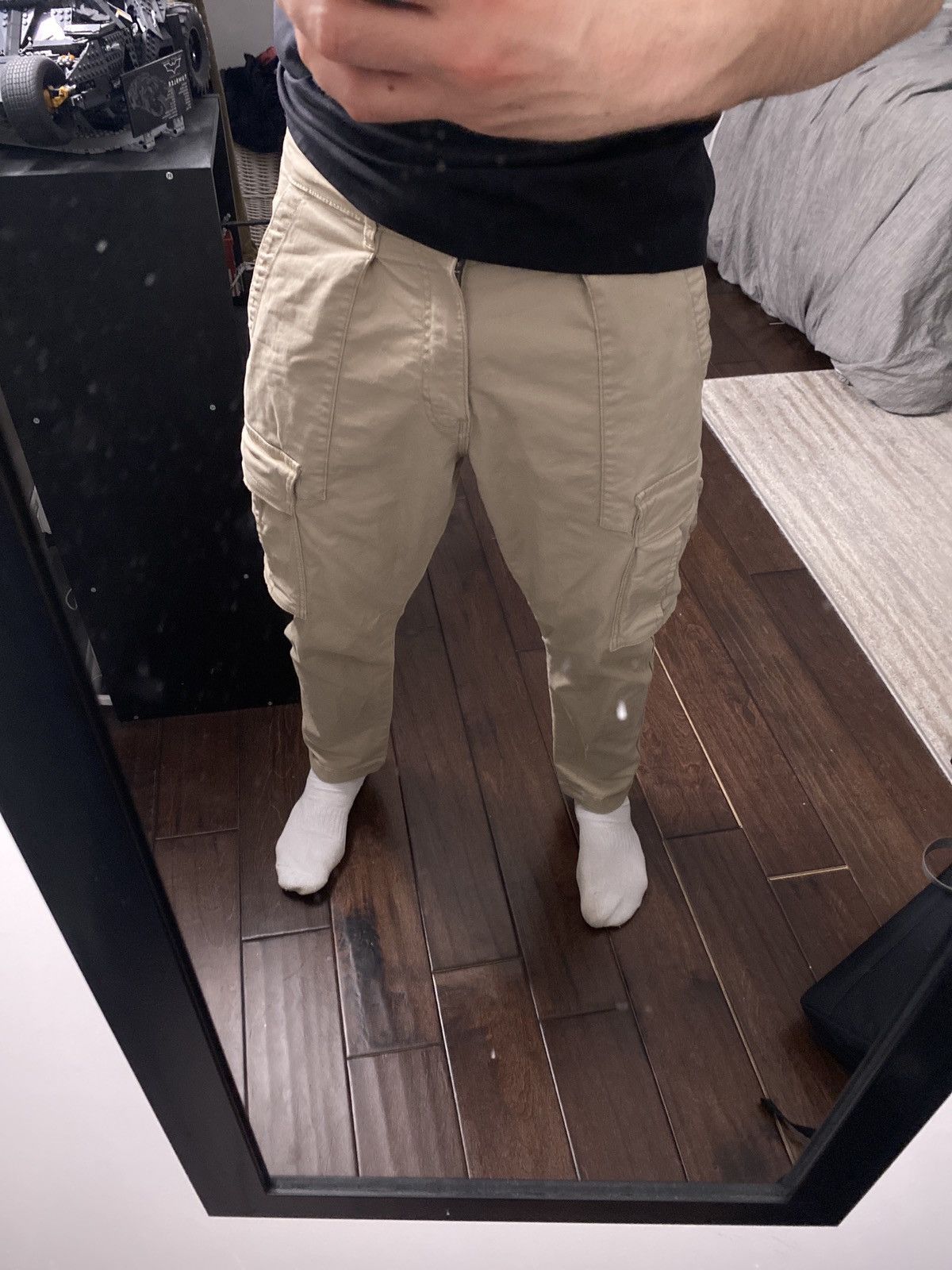 Zara Tan Cargo Pants Size US 32 / EU 48 - 4 Thumbnail
