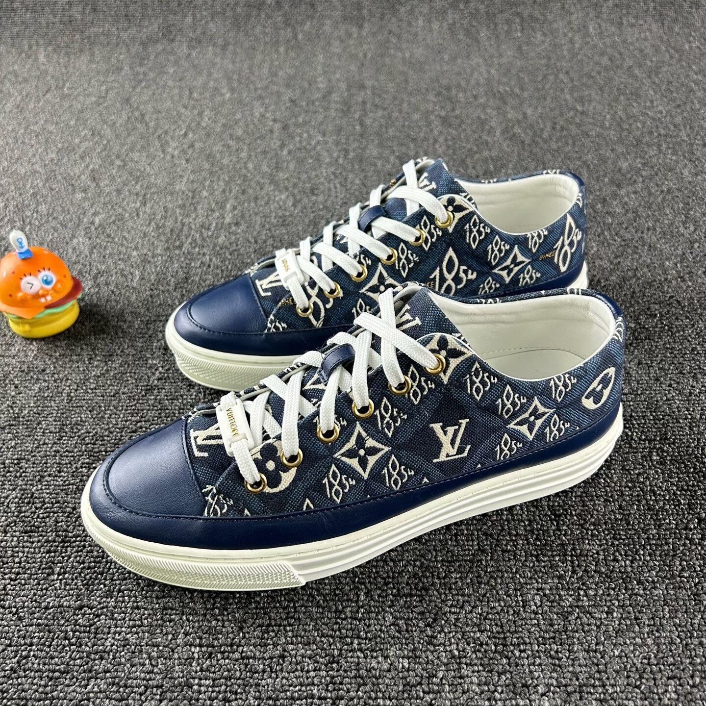 Louis Vuitton lv denim blue casual sneakers for women Size US 7.5 / IT 37.5 - 1 Thumbnail