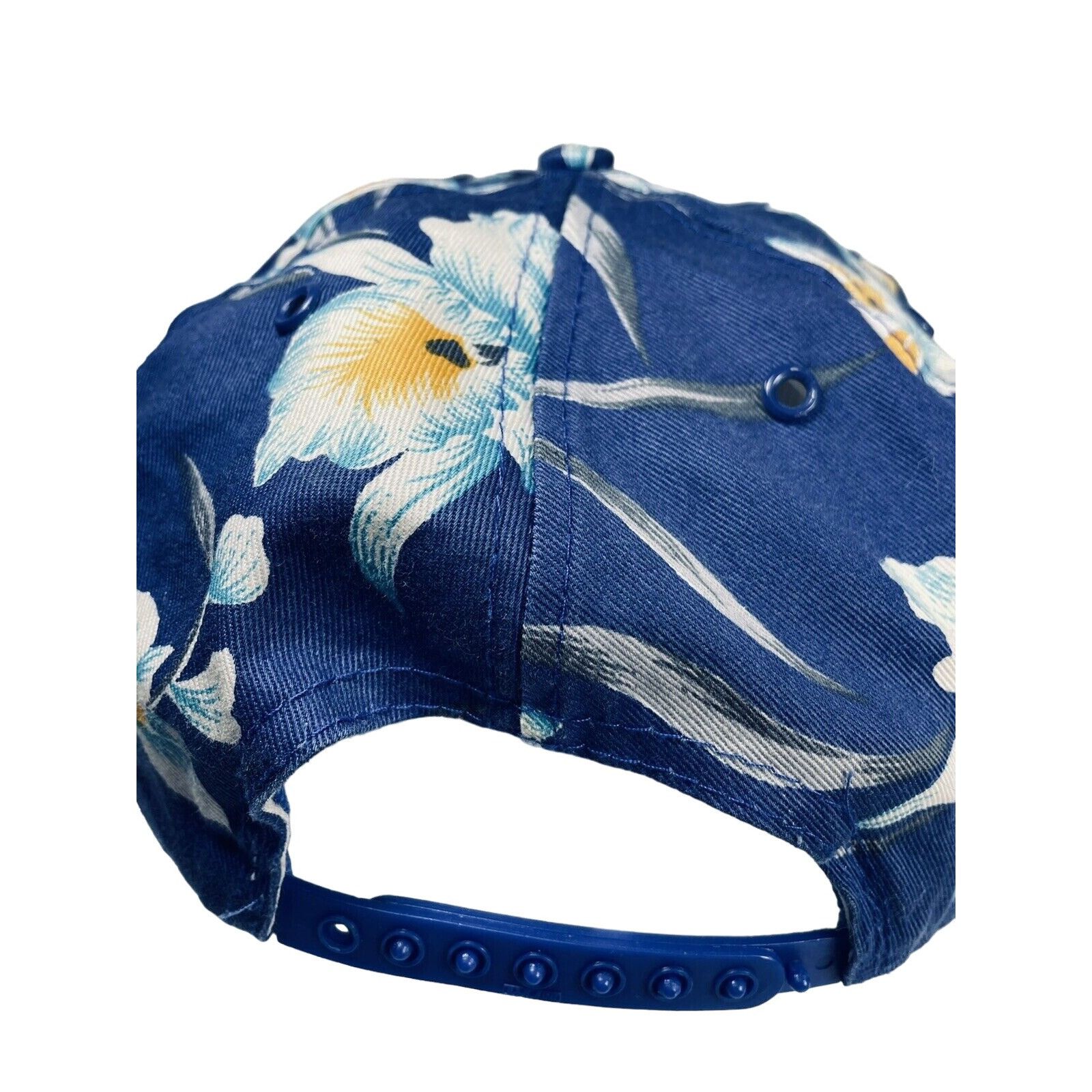 Vintage Park City San Sun Tropical Hawaiian Orchid Baseball Hat Blue Size ONE SIZE - 4 Thumbnail