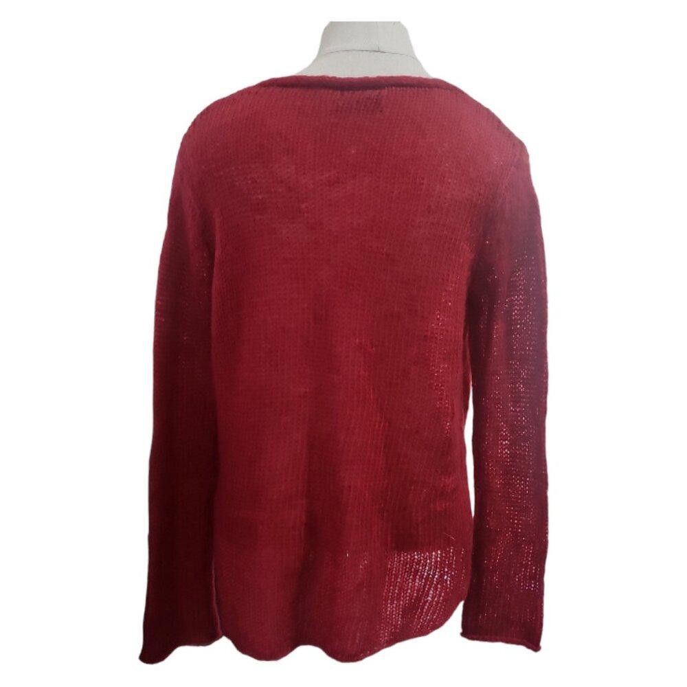 Designer CT1732 Wooden Ships Red Light weight Crew Neck Sweater XS Size XS / US 0-2 / IT 36-38 - 5 Thumbnail