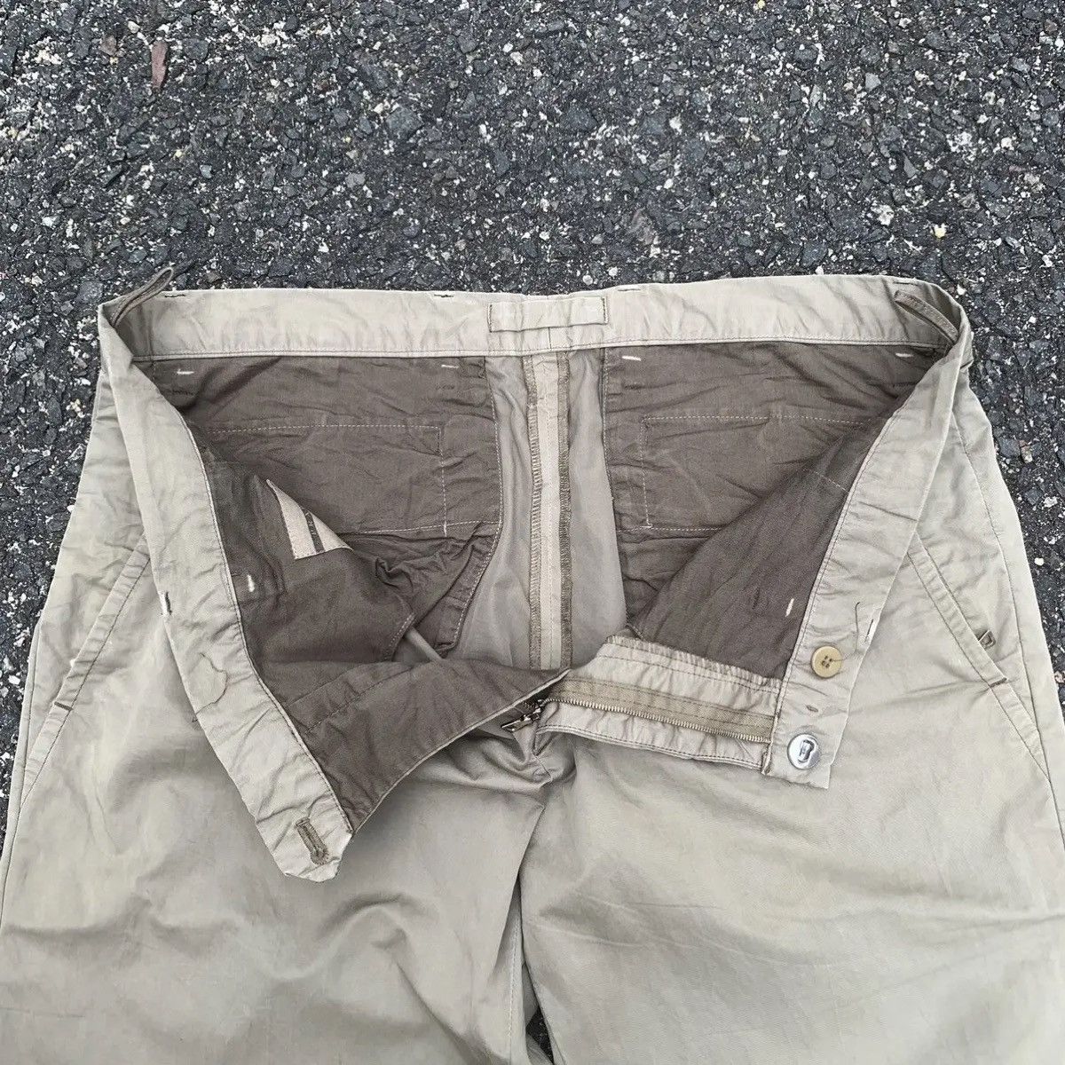 Designer × Prada × Vintage Prada W34 L33 Trousers Blank Designer Chino Pants Size US 34 / EU 50 - 11 Thumbnail