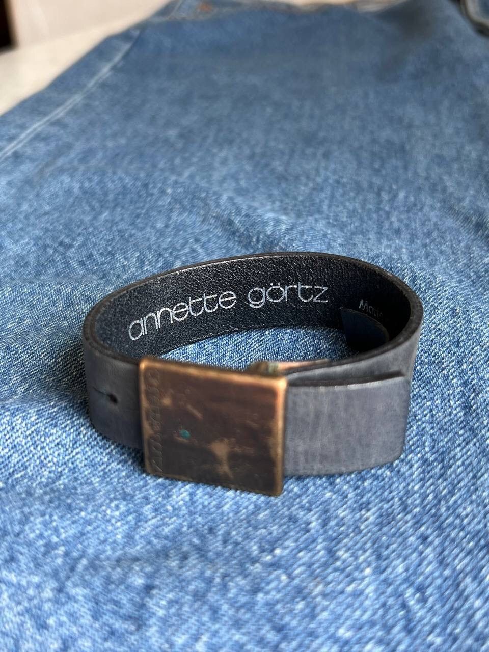 Arnette × Vintage Annette Gortz Wrap Leather Bracelet Germany Size ONE SIZE - 2 Thumbnail