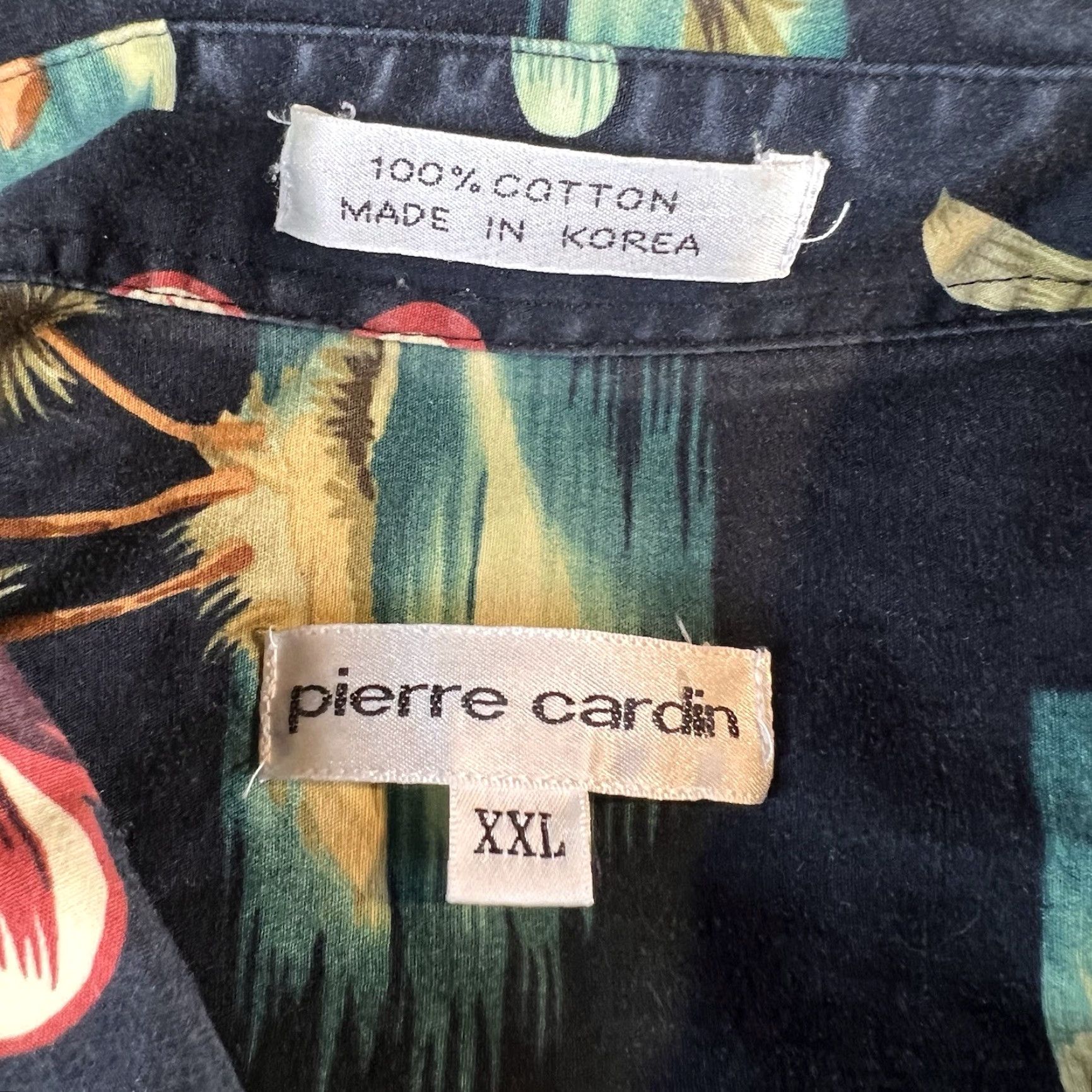 Pierre Cardin VINTAGE Pierre Cardin Hawaiian Shirt Mens XXL Black Floral 1990s Boho Cotton Short Sleeve Casual Beach Sportswear/Boho look Mens Size US XXL / EU 58 / 5 - 4 Thumbnail