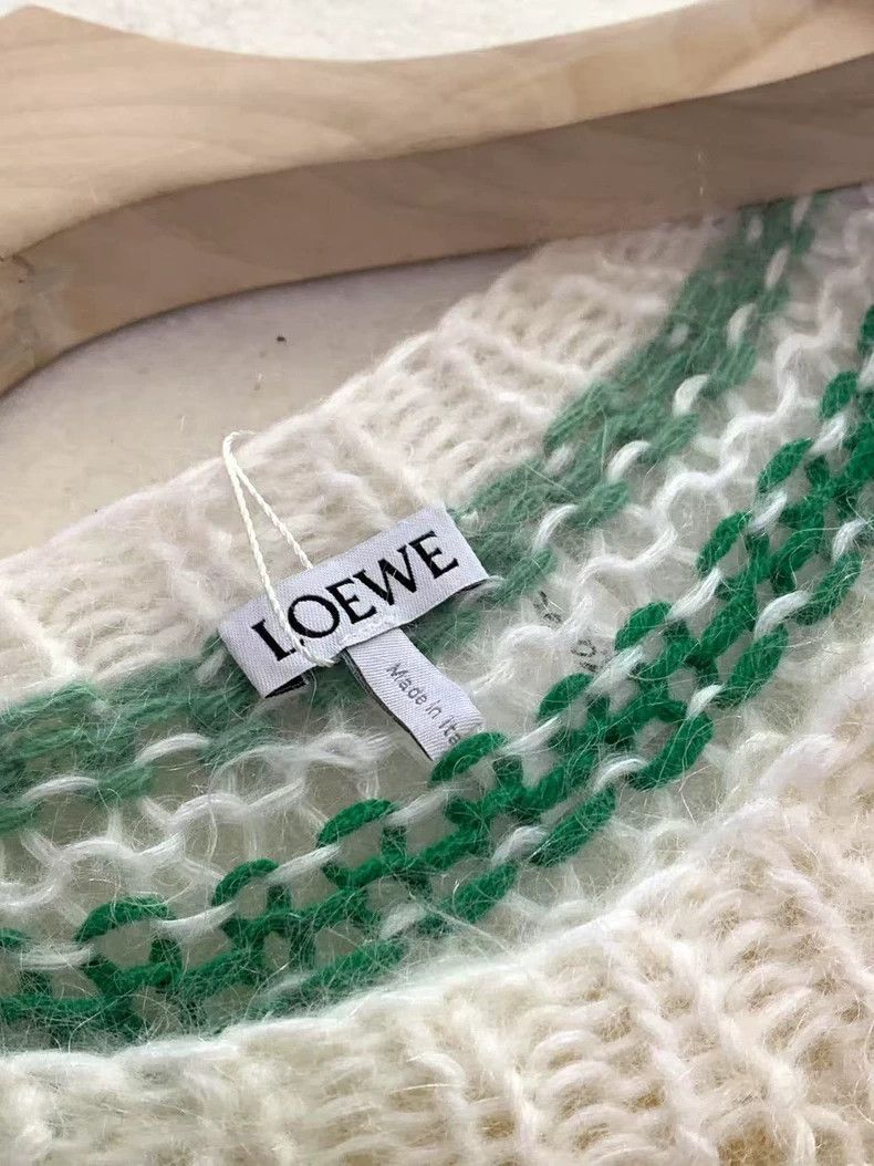 Loewe LOEWE Patchwork striped large logo knit top Size M / US 6-8 / IT 42-44 - 3 Thumbnail