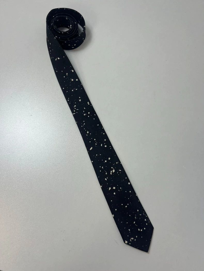 Saint Laurent Paris Saint Laurent Paris 15fw silk ink-splashing tie 2505-Nextar Size ONE SIZE - 2 Thumbnail