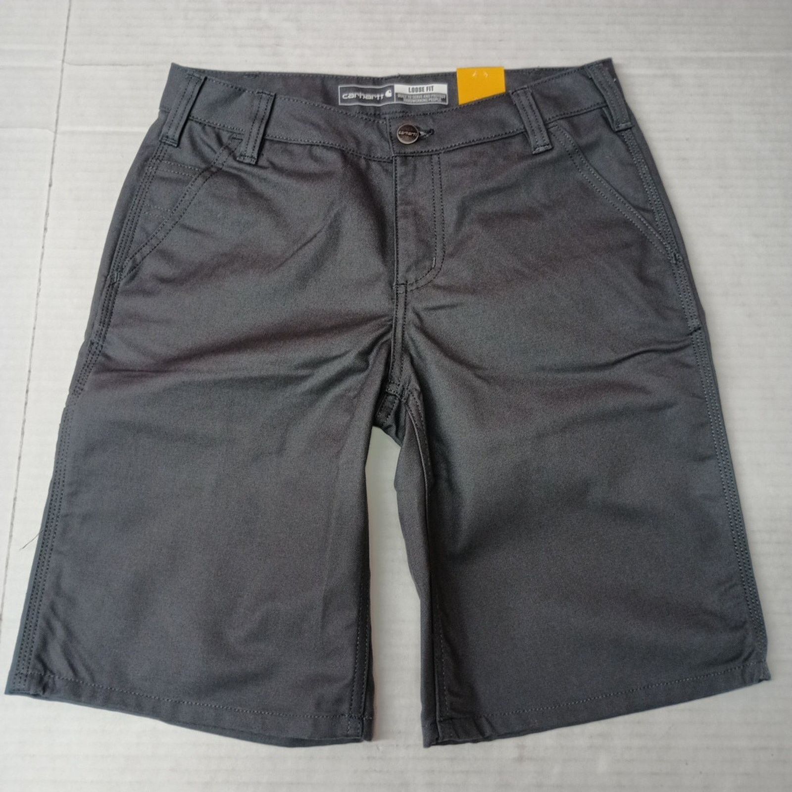 Carhartt Carhartt Women's Canvas Work Shorts Gray Loose Fit Size 2 Size 26" / US 2 / IT 38 - 1 Thumbnail