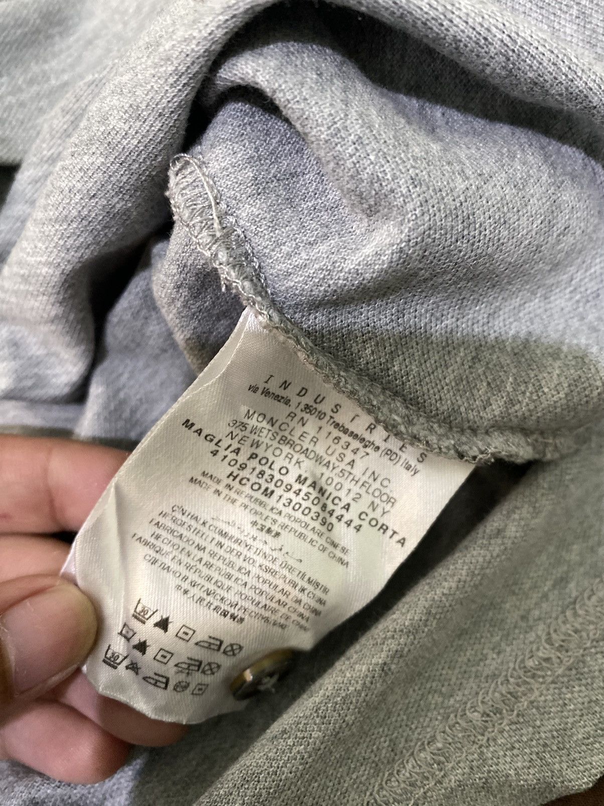 Moncler × Moncler Grenoble Moncler maglia polo grey Size US M / EU 48-50 / 2 - 7 Thumbnail