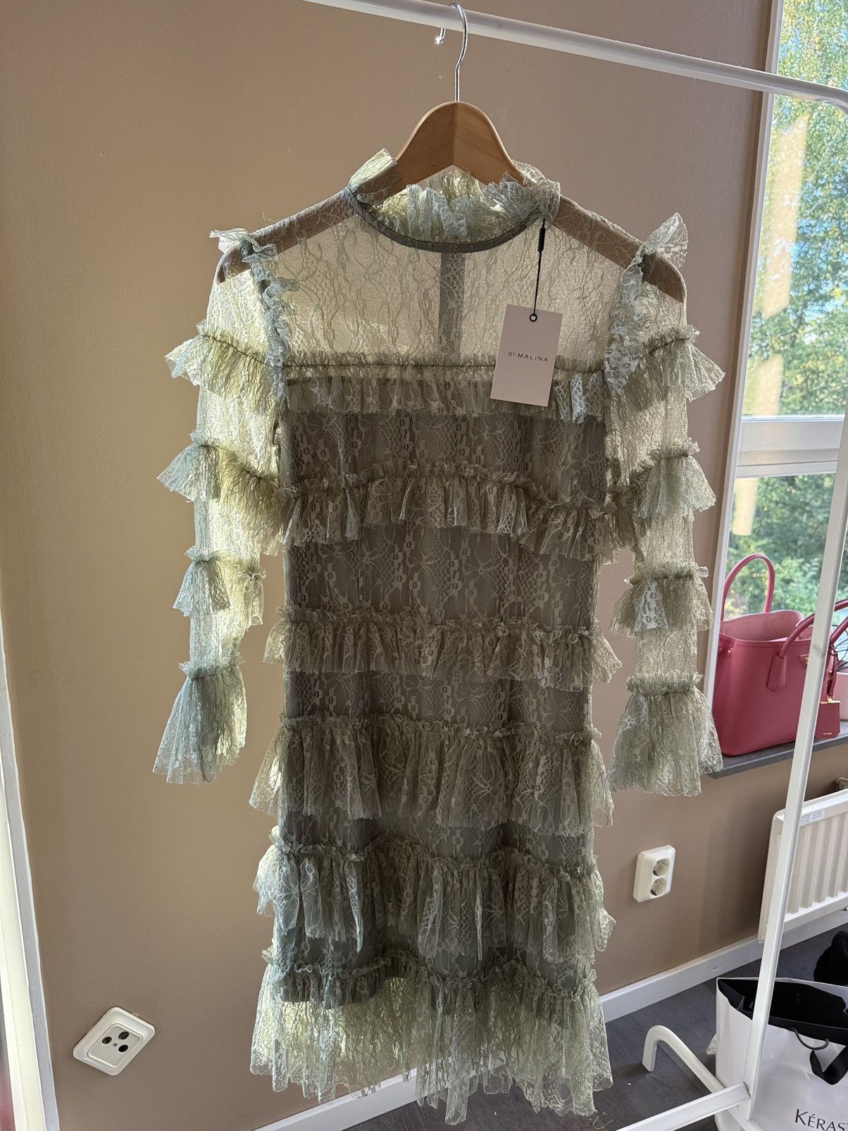 Other By Malina Green Lace dress Size S / US 4 / IT 40 - 5 Thumbnail