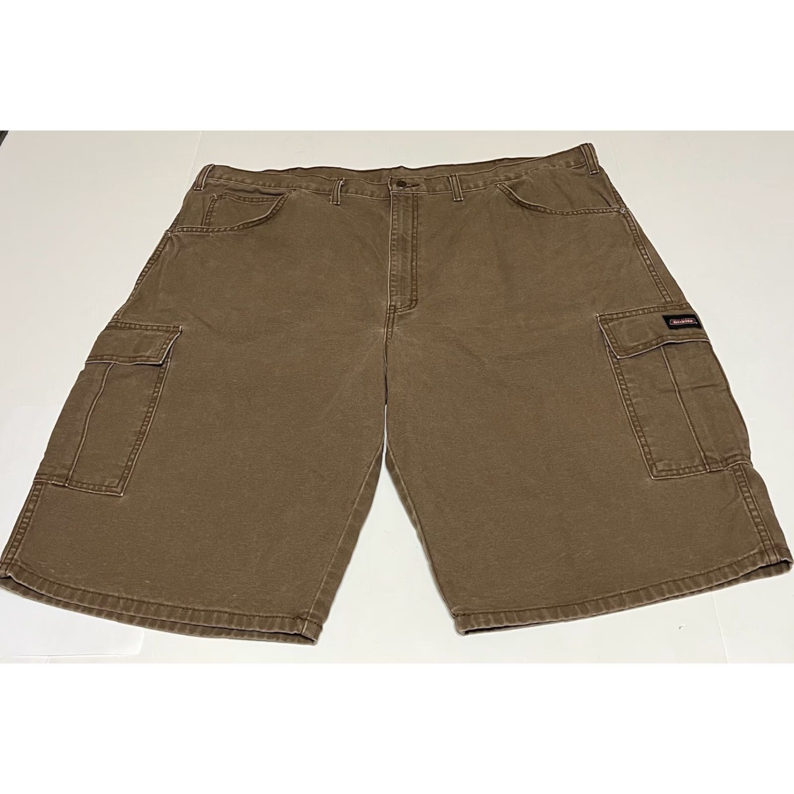 Dickies Dickies Mens Canvas Cargo Work Shorts 44x13 Brown Size US 44 / EU 60 - 2 Thumbnail