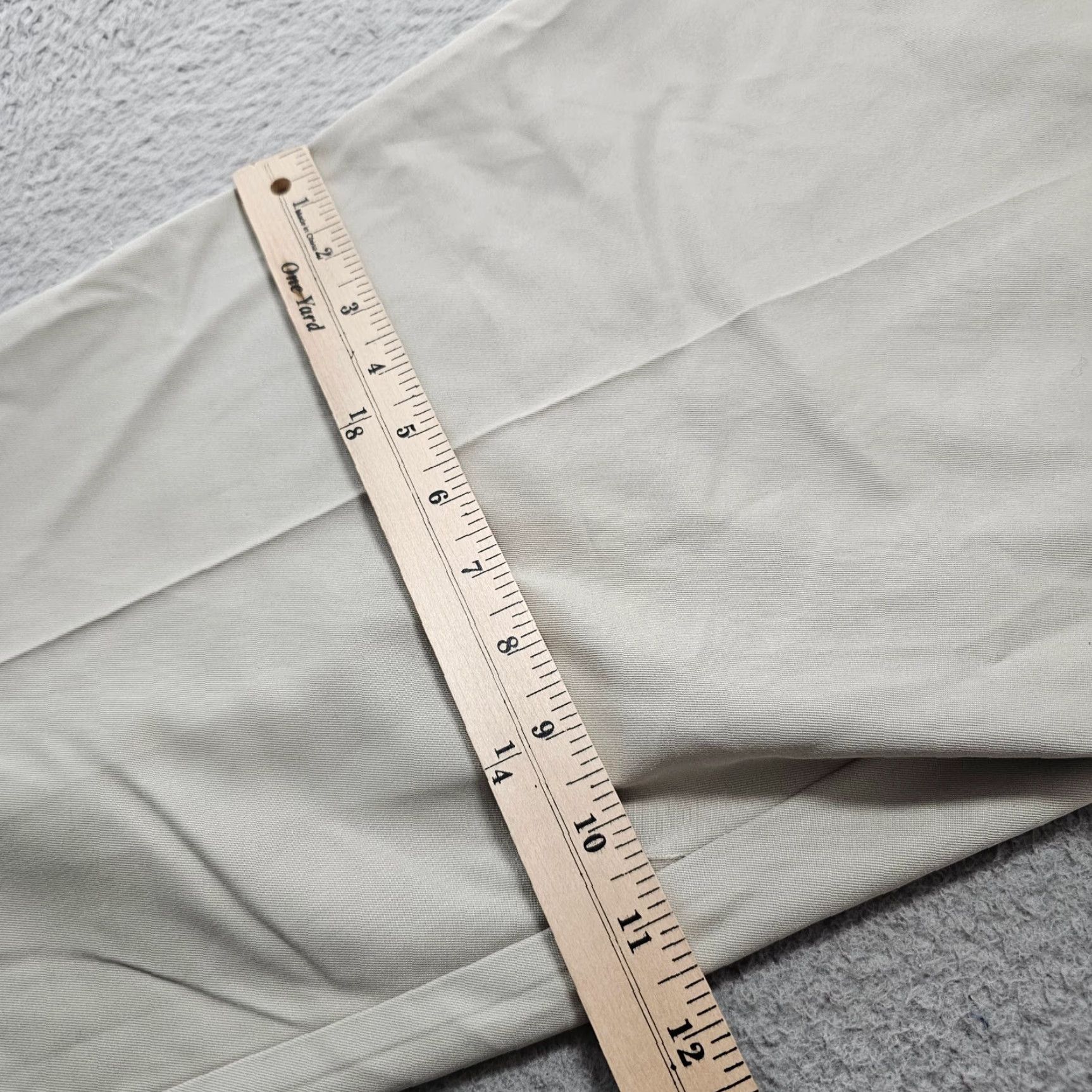 Haggar Haggar Dress Pants Mens 44x30 Classic Fit Flat Front Comfort Cotton Beige Polyester Size US 44 / EU 60 - 6 Thumbnail