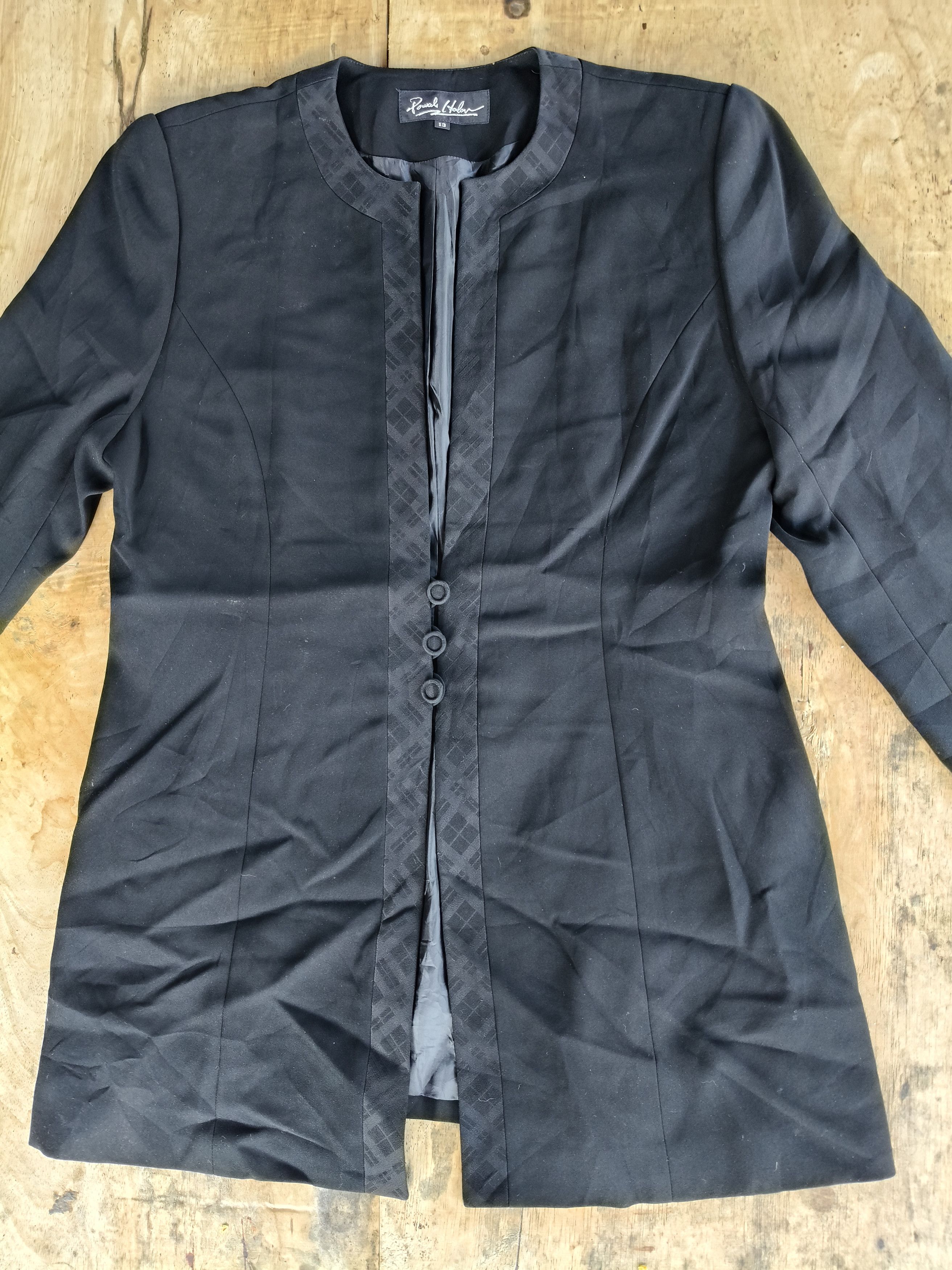 Japanese Brand Powel Holan Long Coat Button Size M / US 6-8 / IT 42-44 - 5 Thumbnail