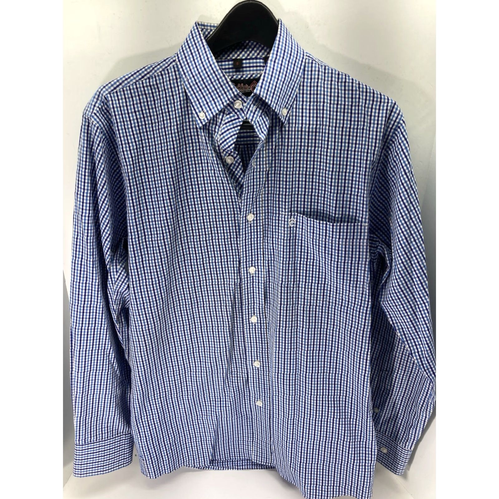 Vintage VINTAGE Cavenders Rafter C Western Shirt Men Size Small Blue Check Button Long Sleeve Size US S / EU 44-46 / 1 - 2 Thumbnail
