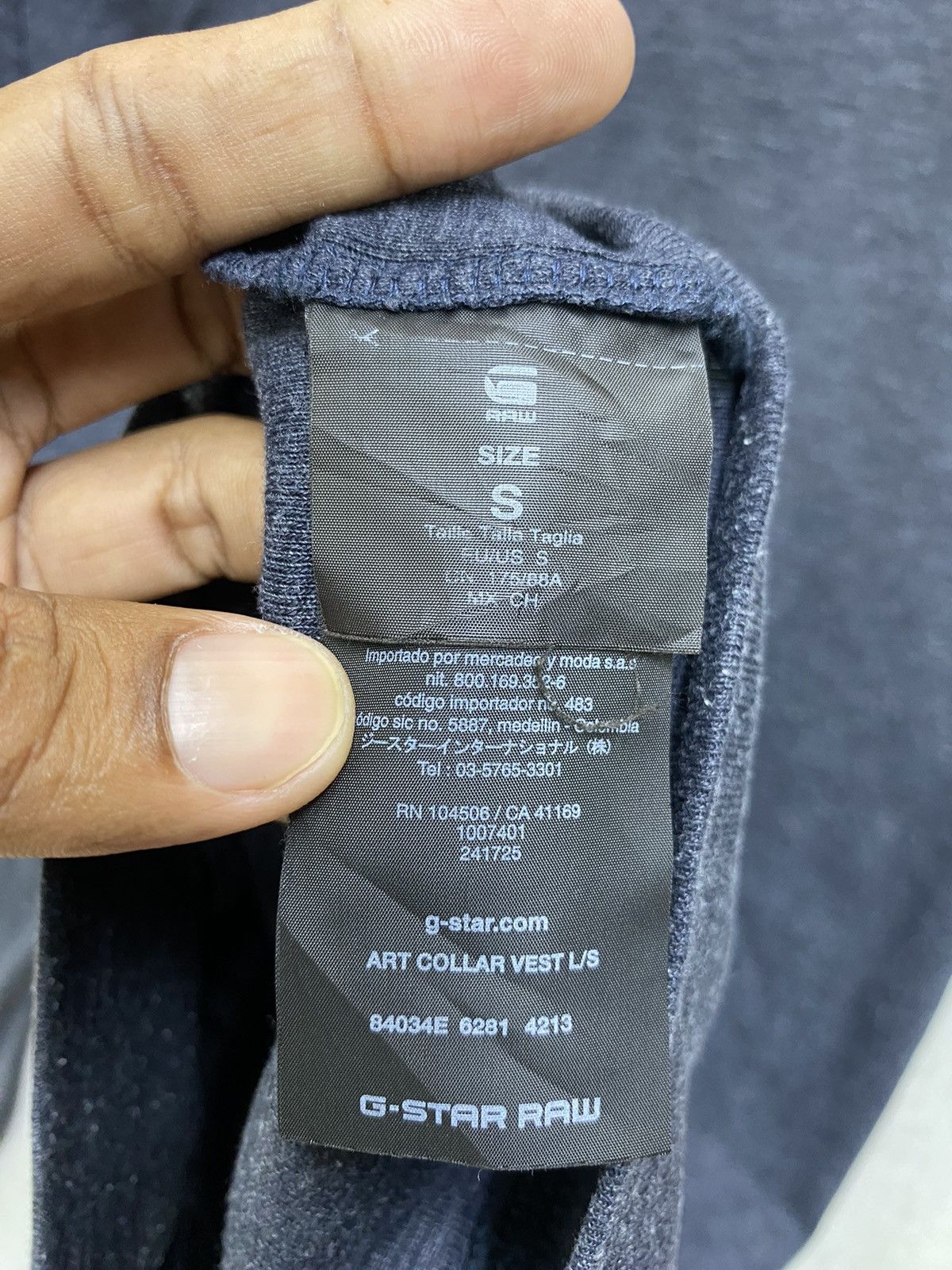 G-Star G-Star Raw Sweater Fullzip Pocket Blue Size Small Size US S / EU 44-46 / 1 - 11 Thumbnail