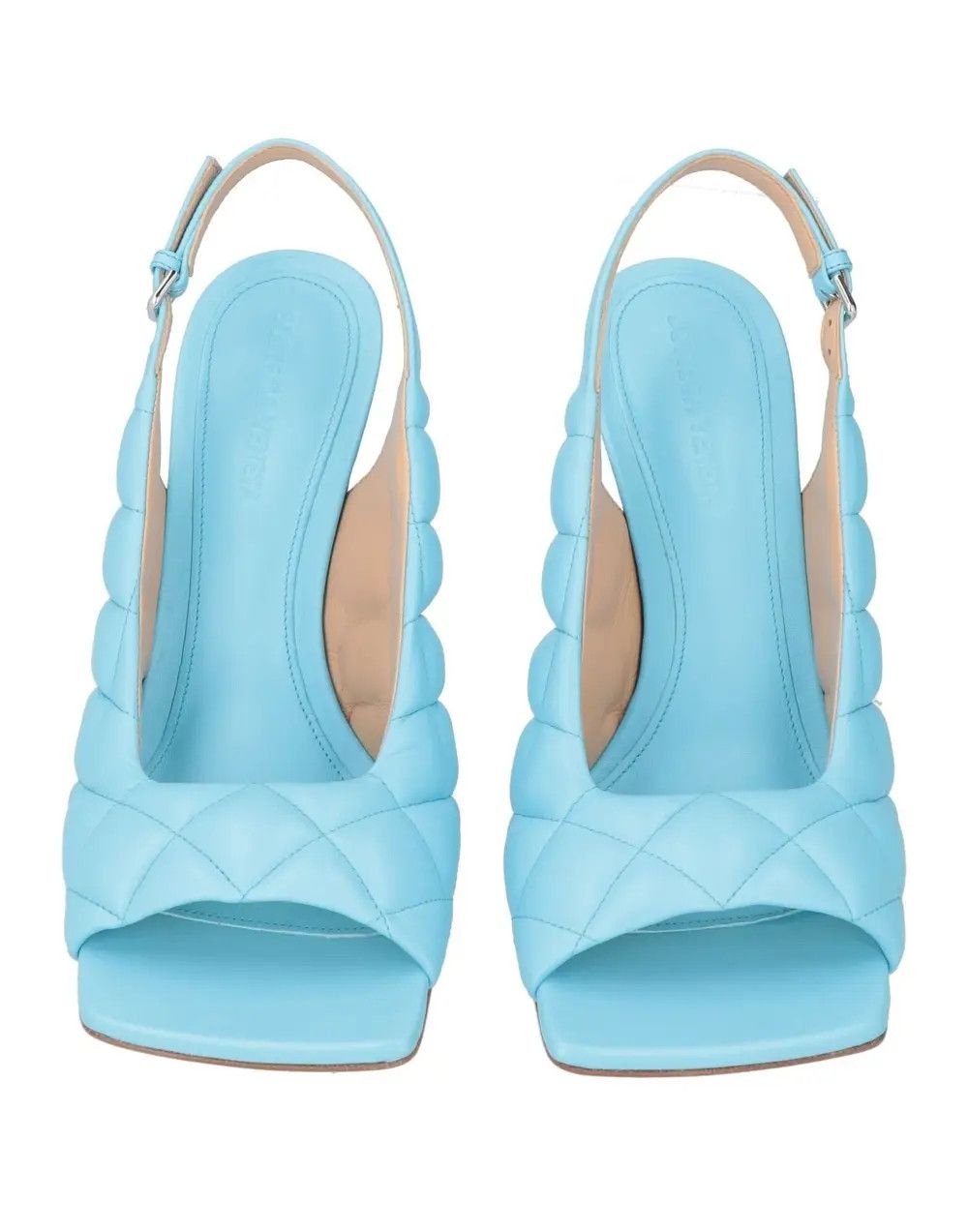 Bottega Veneta o1n1vont0126 Padded Slingback Sandals in Blue Size US 8.5 / IT 38.5 - 3 Thumbnail