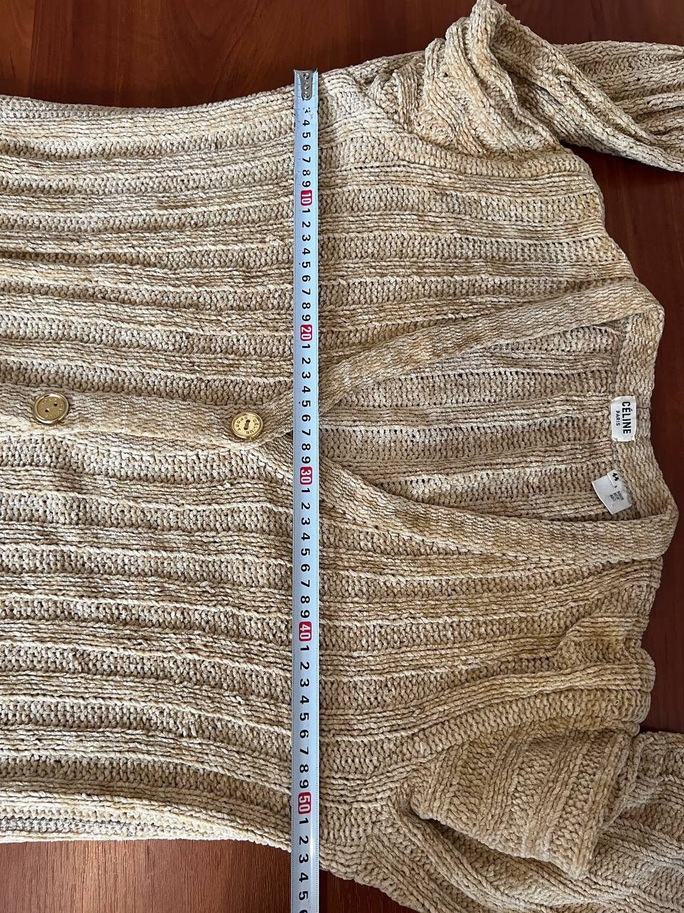 Celine VINTAGE CELINE PARIS BUTTON WOMEN CLASSIC KNIT CARDIGAN Sz44 Size M / US 6-8 / IT 42-44 - 22 Thumbnail