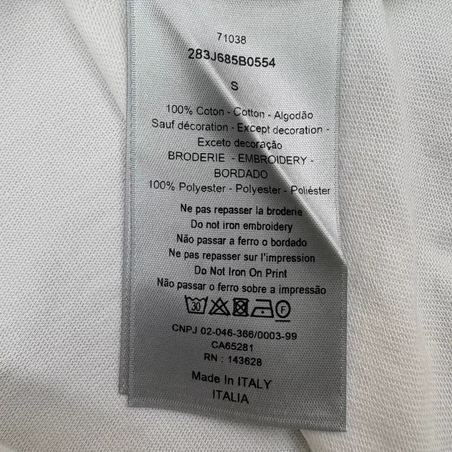 Dior Dior Ink Splat Embroidered Logo SS Tee NWT Size S Size US S / EU 44-46 / 1 - 6 Thumbnail